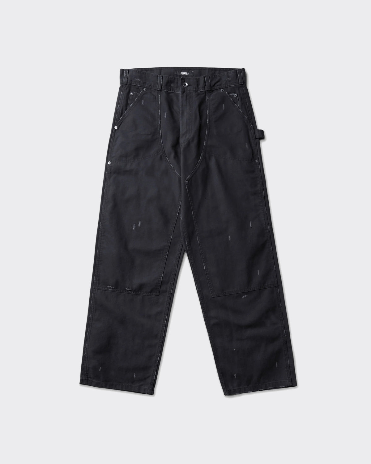 Pantaloni Double Knee Act of Disagreement By Slam Jam Distressed Nero