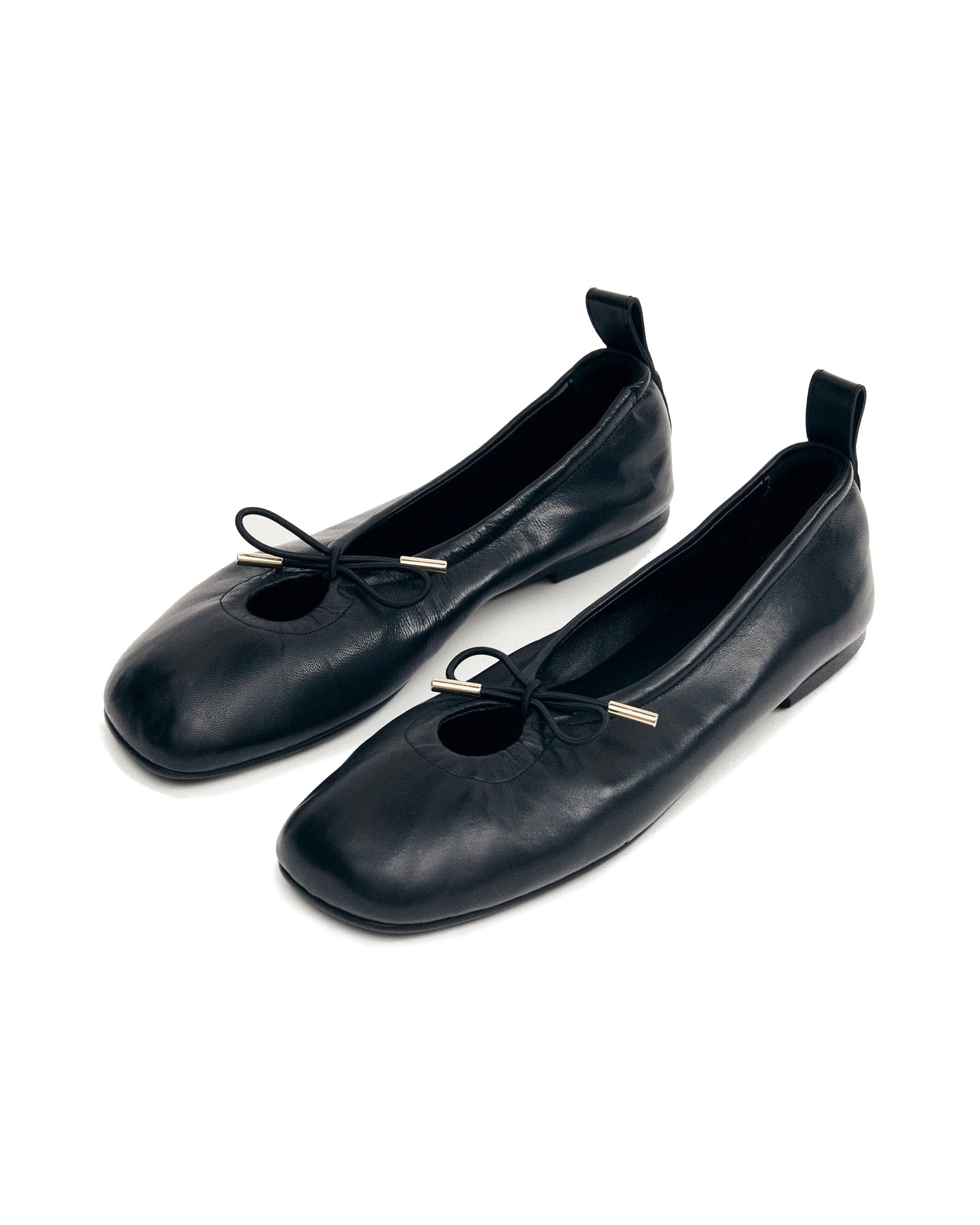Ballerine Rosalind Flat Leather Nere