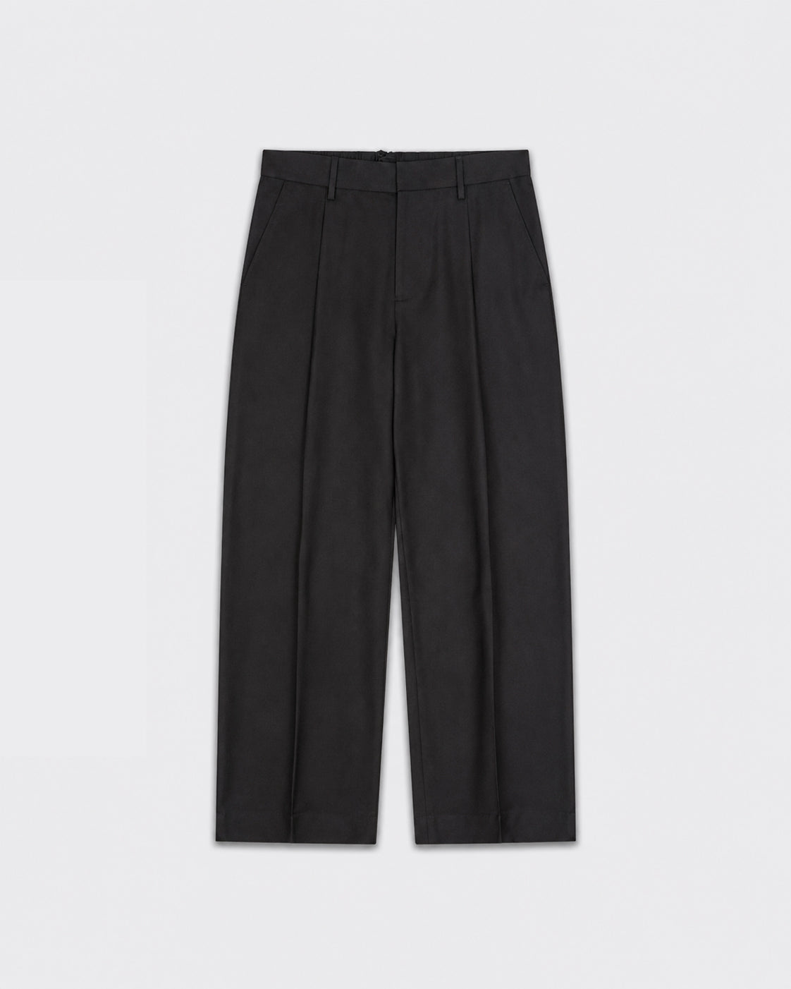 Pantalone In Lana Barrel Fit Nero
