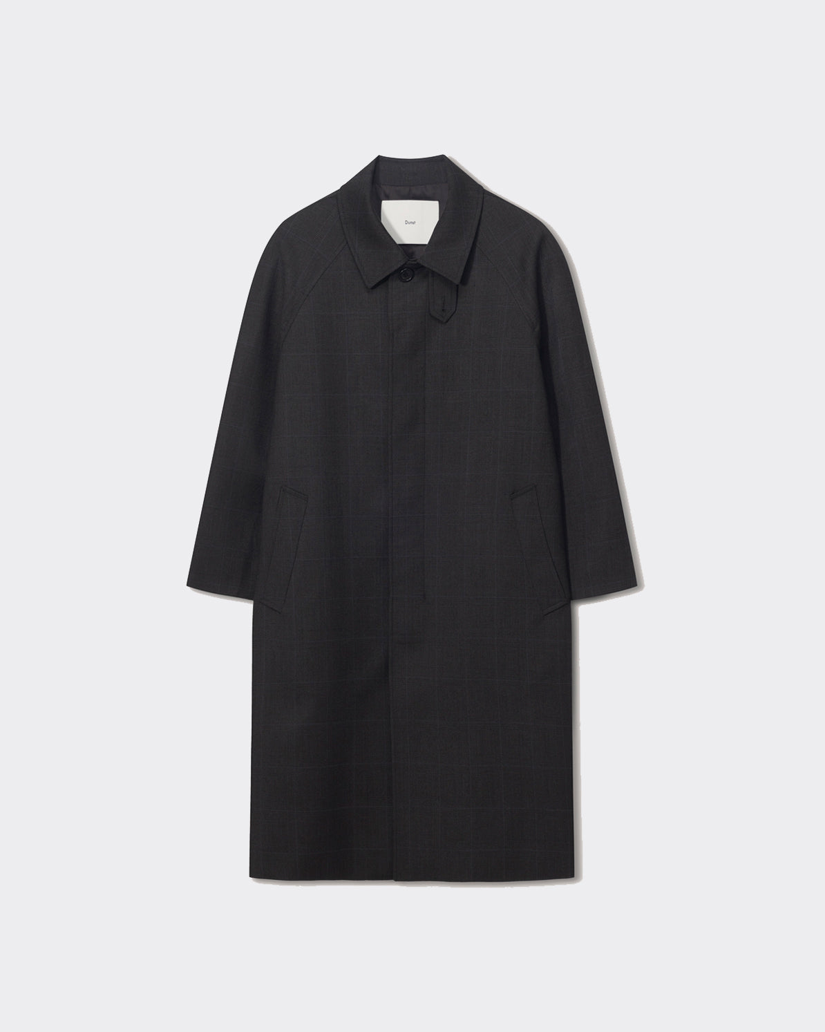 Cappotto Mac H-Line Wool Check Marrone