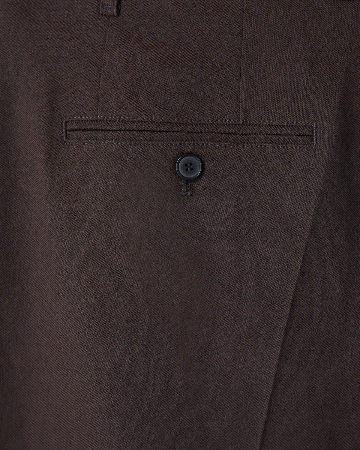 Pantalone Pleated Linen Blend Dark Chocolate