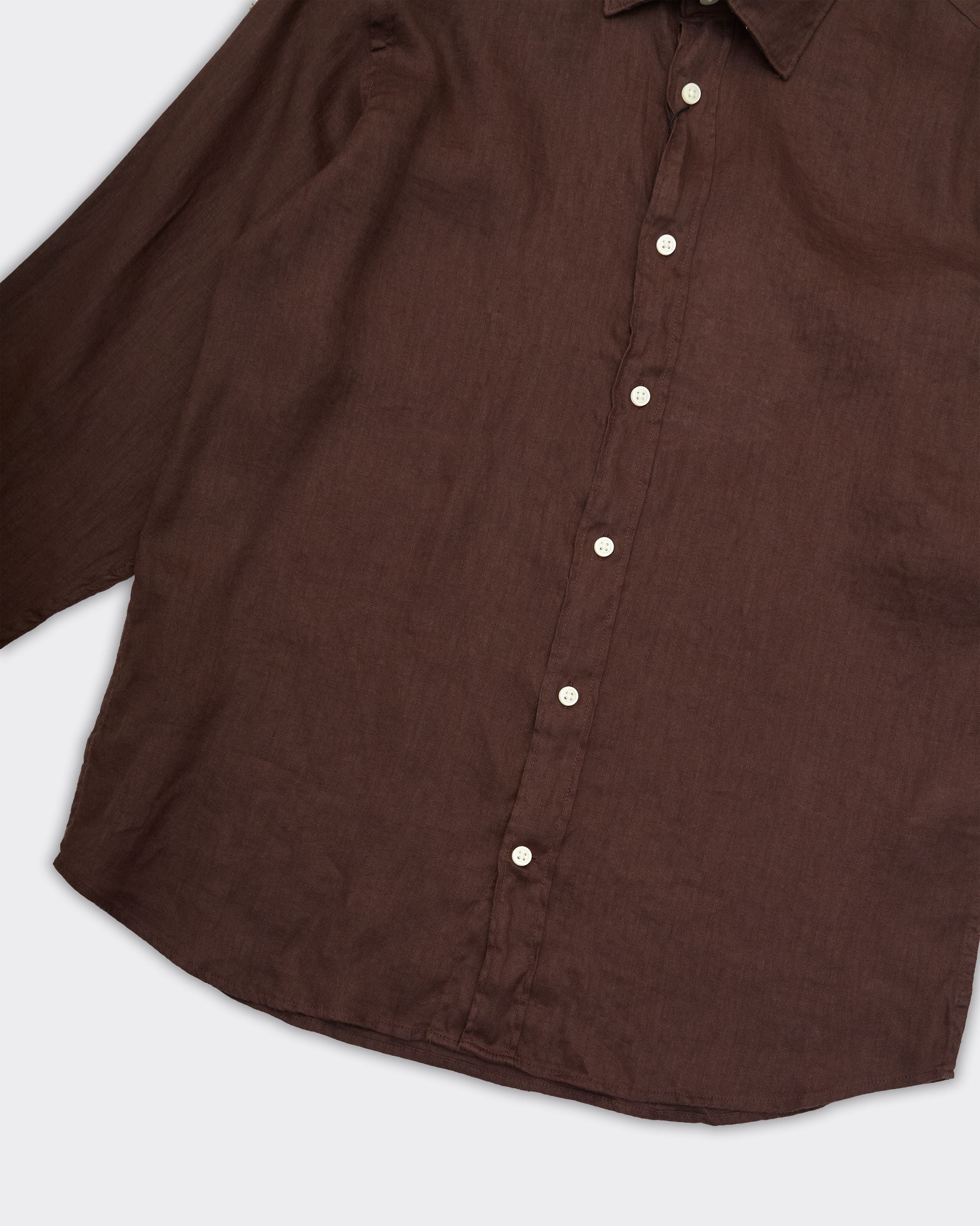Camicia Regkylian Linen Marrone