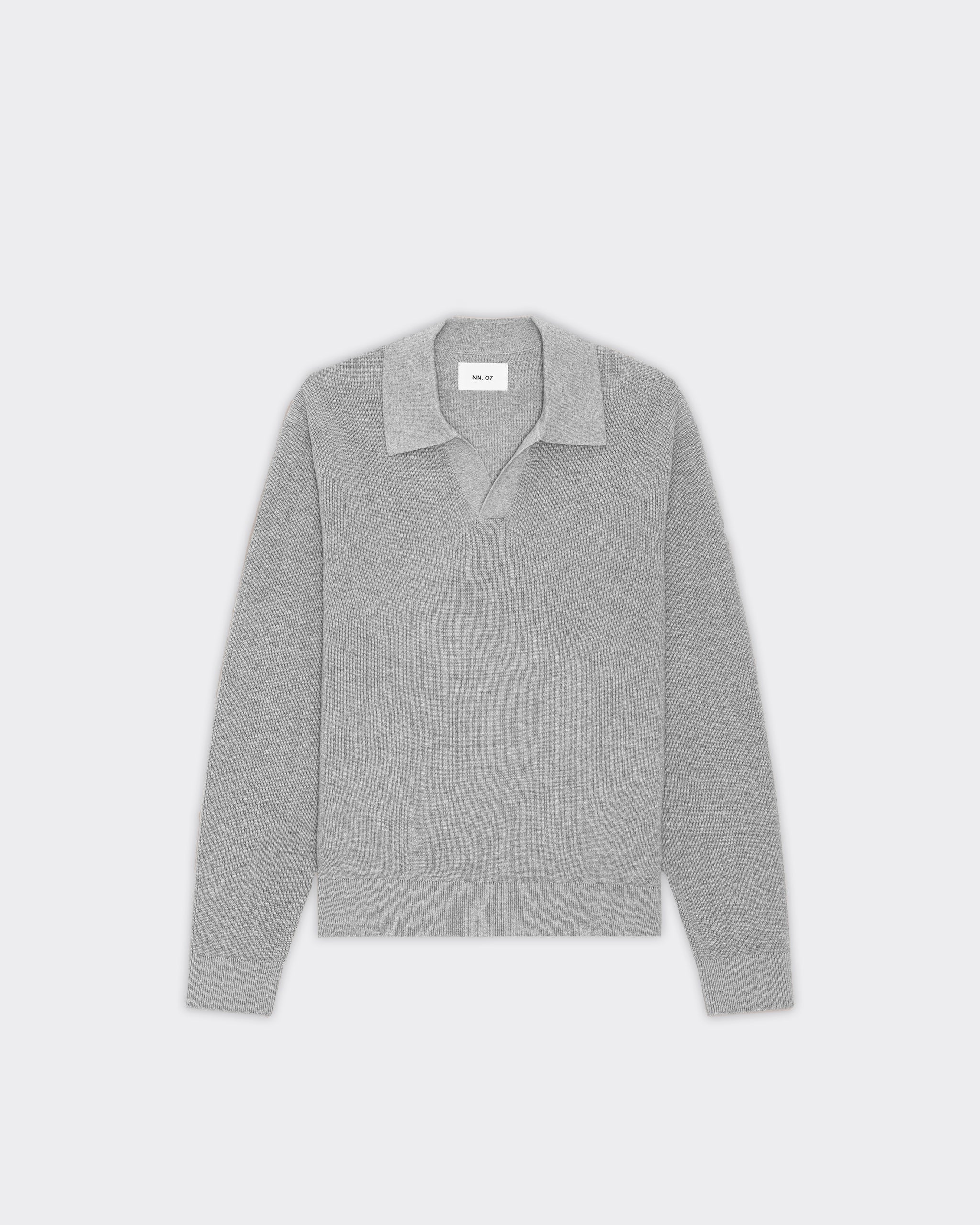Polo Knit Hope Rib Grey Mel