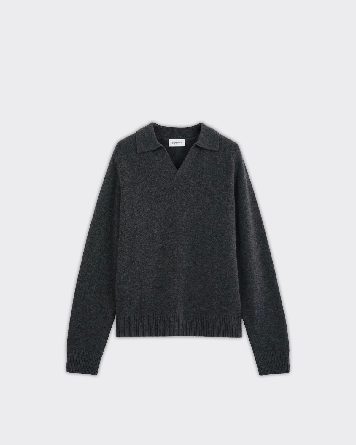 Polo Open Collar Grey