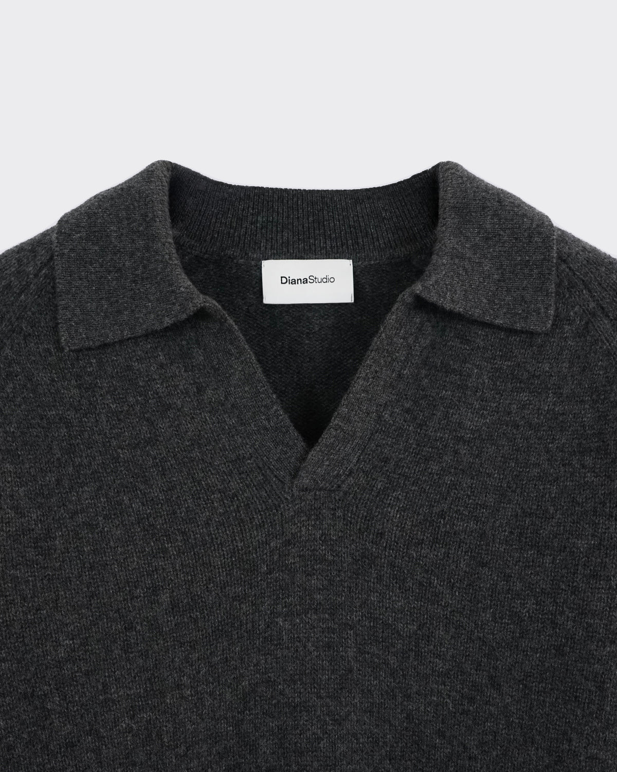 Polo Open Collar Grey