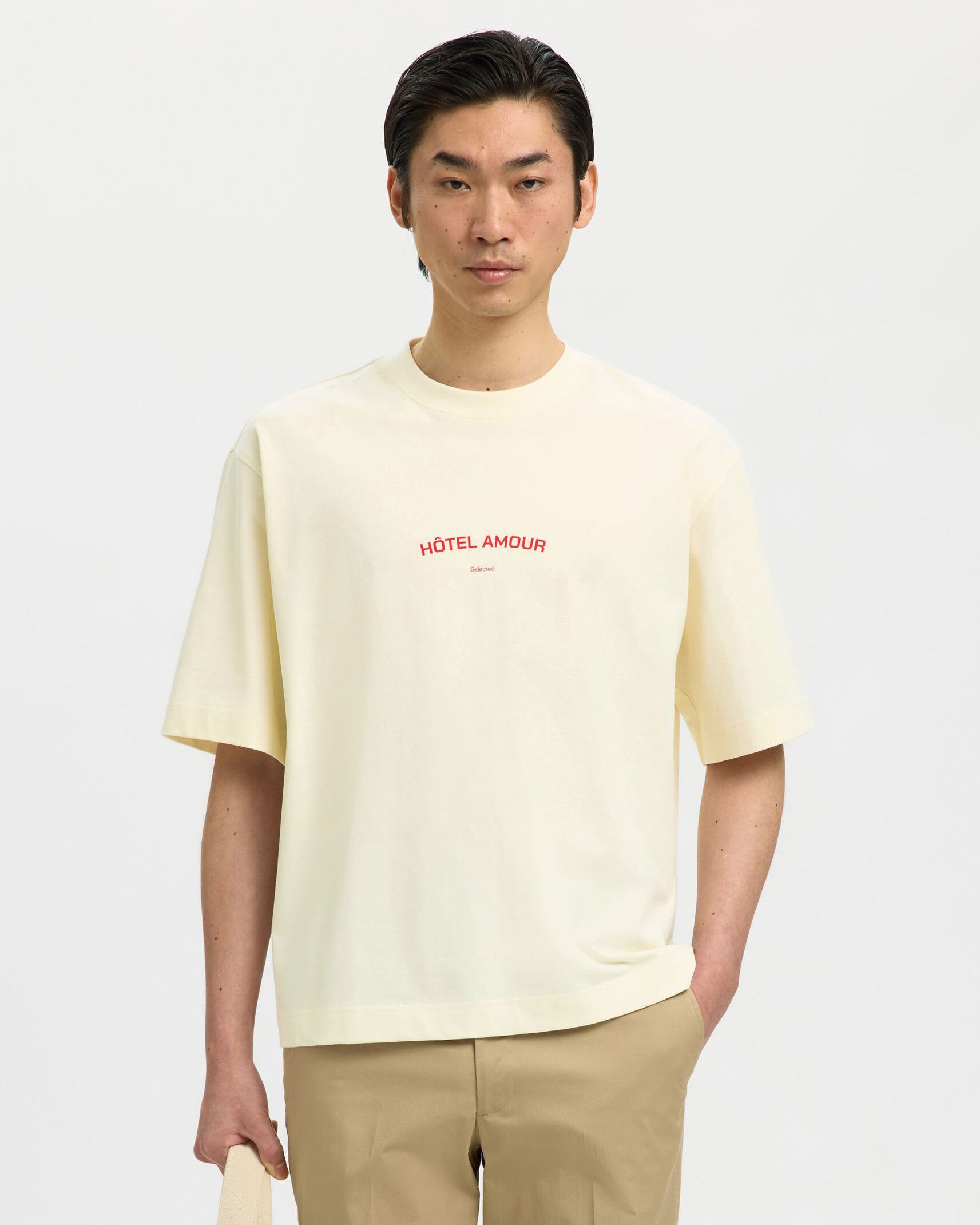 T-Shirt Boxy Hotel Amour Egret