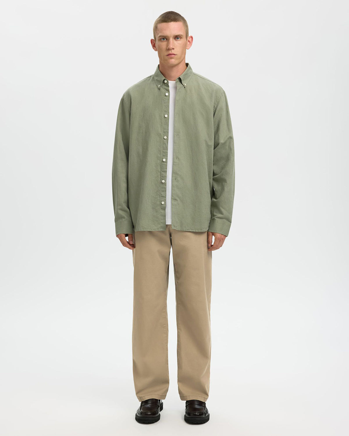 Trousers New Miles Loose Greige
