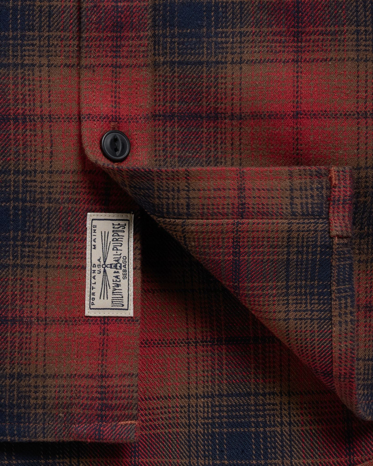 Camicia Mizzen Marrone/Rossa/Arancione