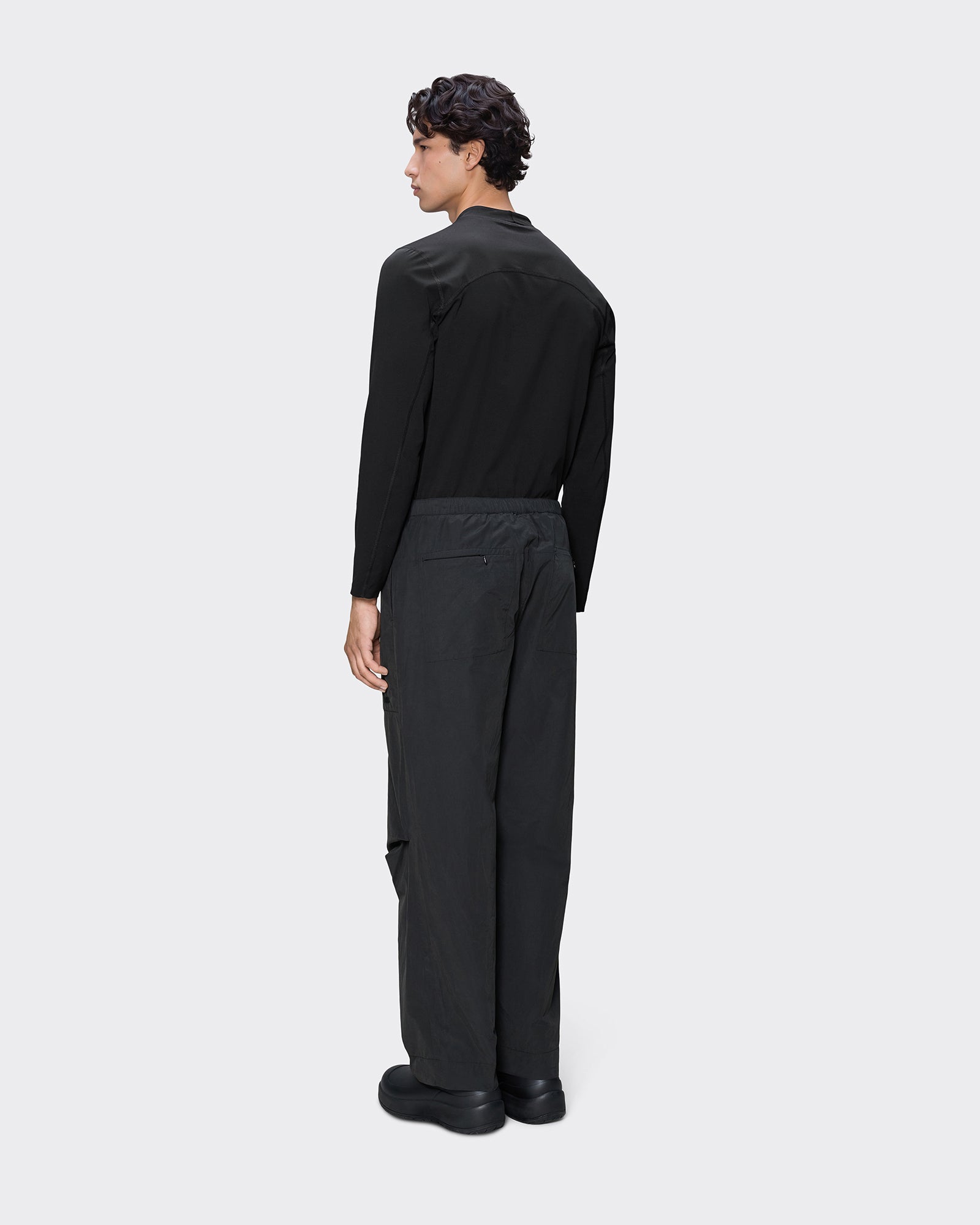 Pantaloni Light Woven Wide Neri