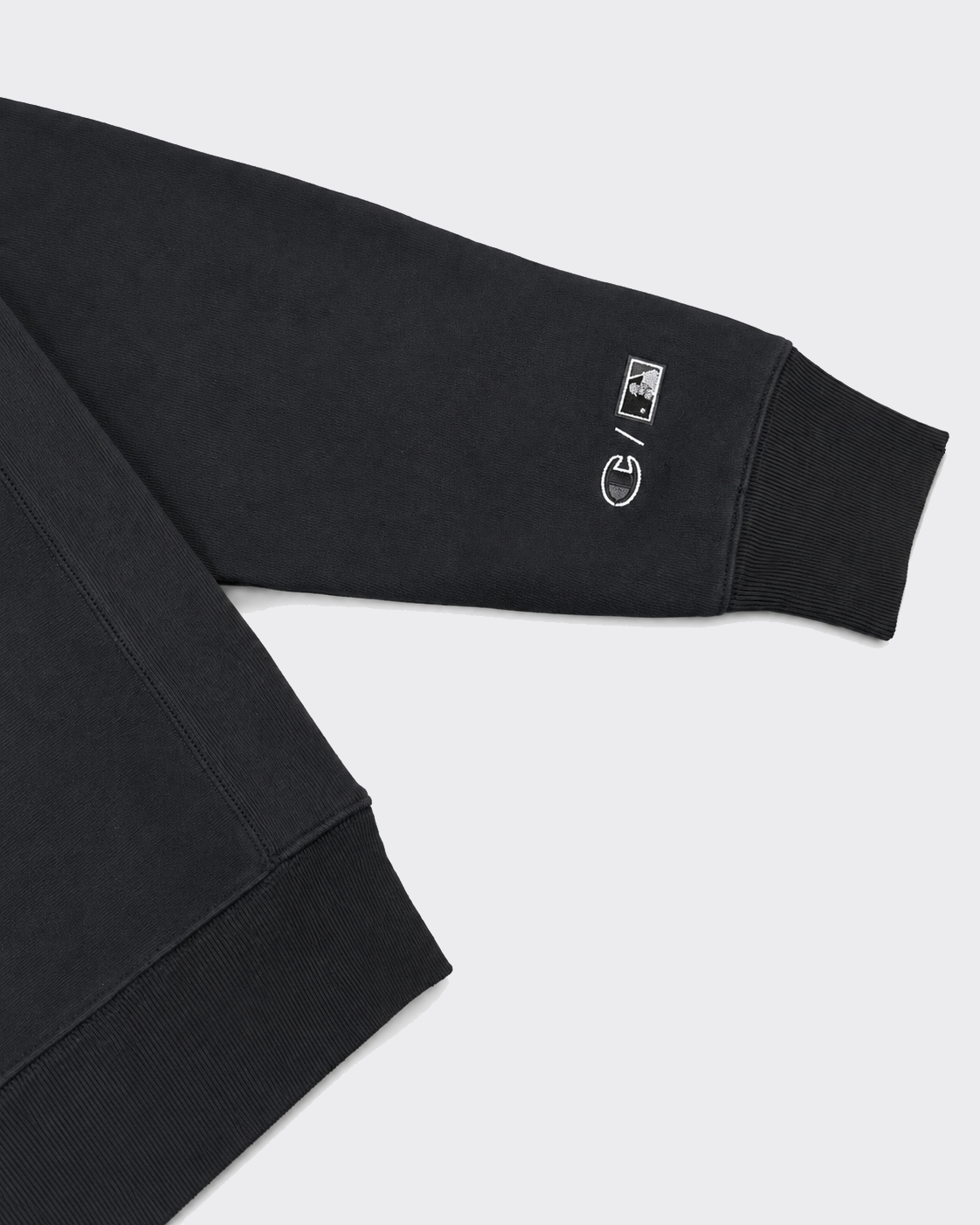 Felpa Girocollo Ny Washed Nera