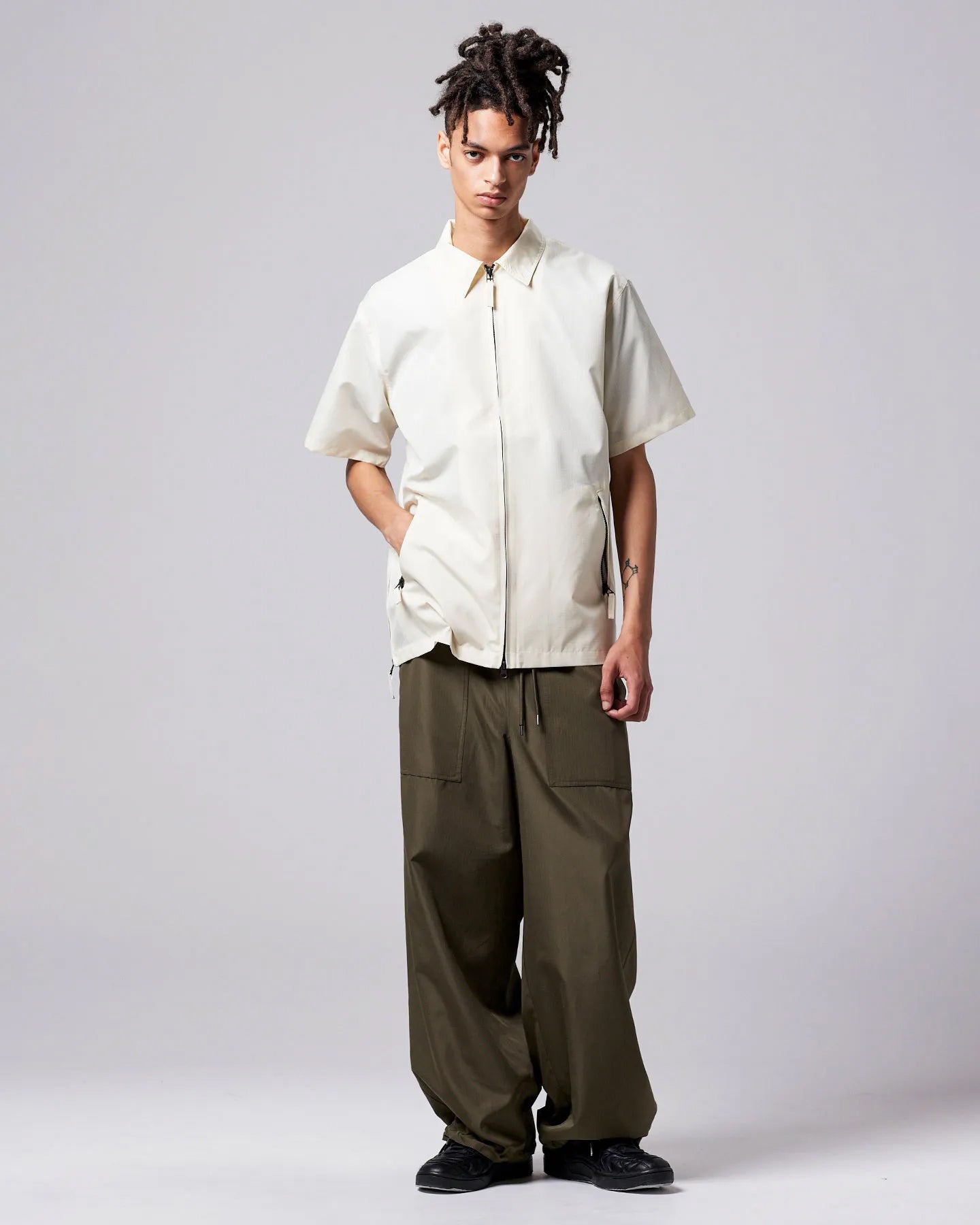 Camicia Military W-Zip Cream