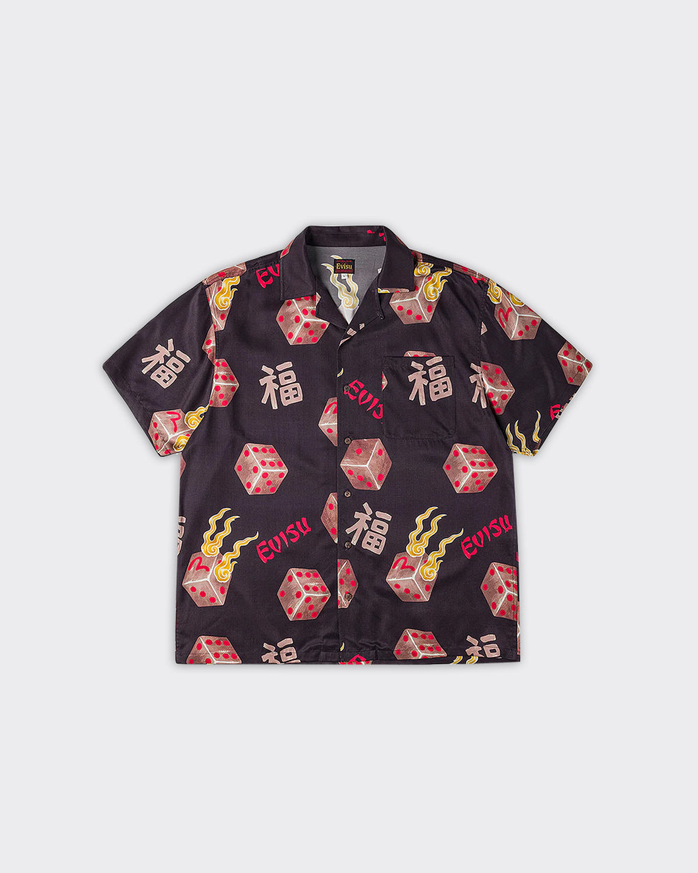 Camicia Allover Printed Aloha Nera