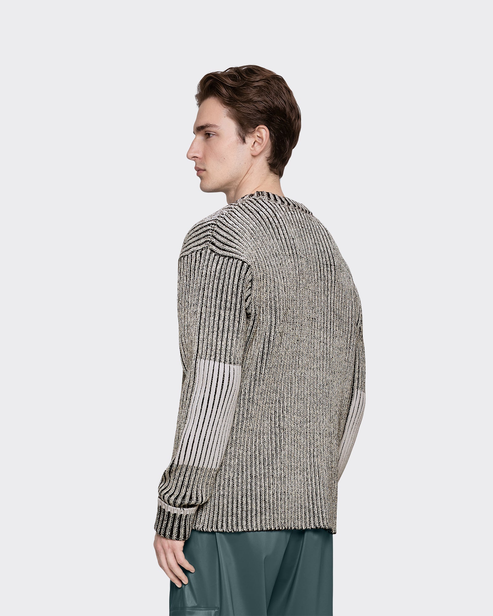 Crewneck Knit Sapa Vintage Bianco/Nero
