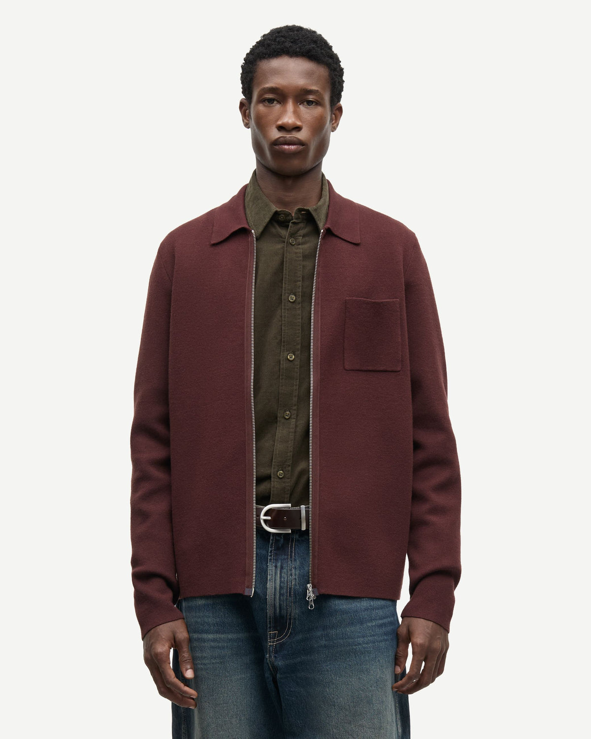 Polo Guna Full Zip Bitter Chocolate