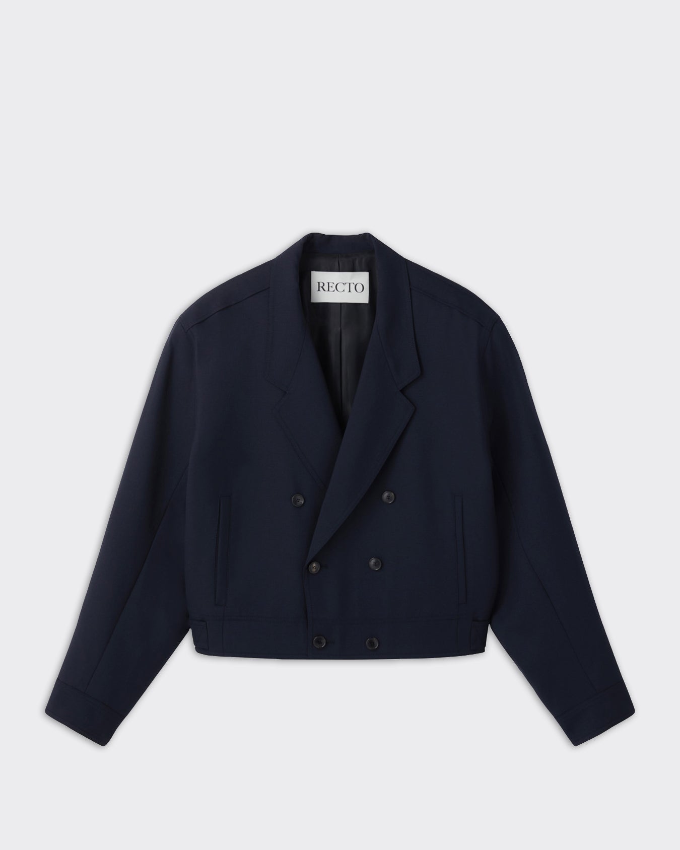 Blazer Short Double Breasted Dark Navy