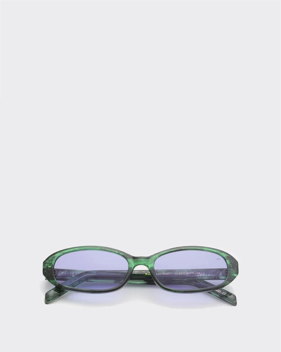 Occhiali Da Sole Macy Green Marble Transparent