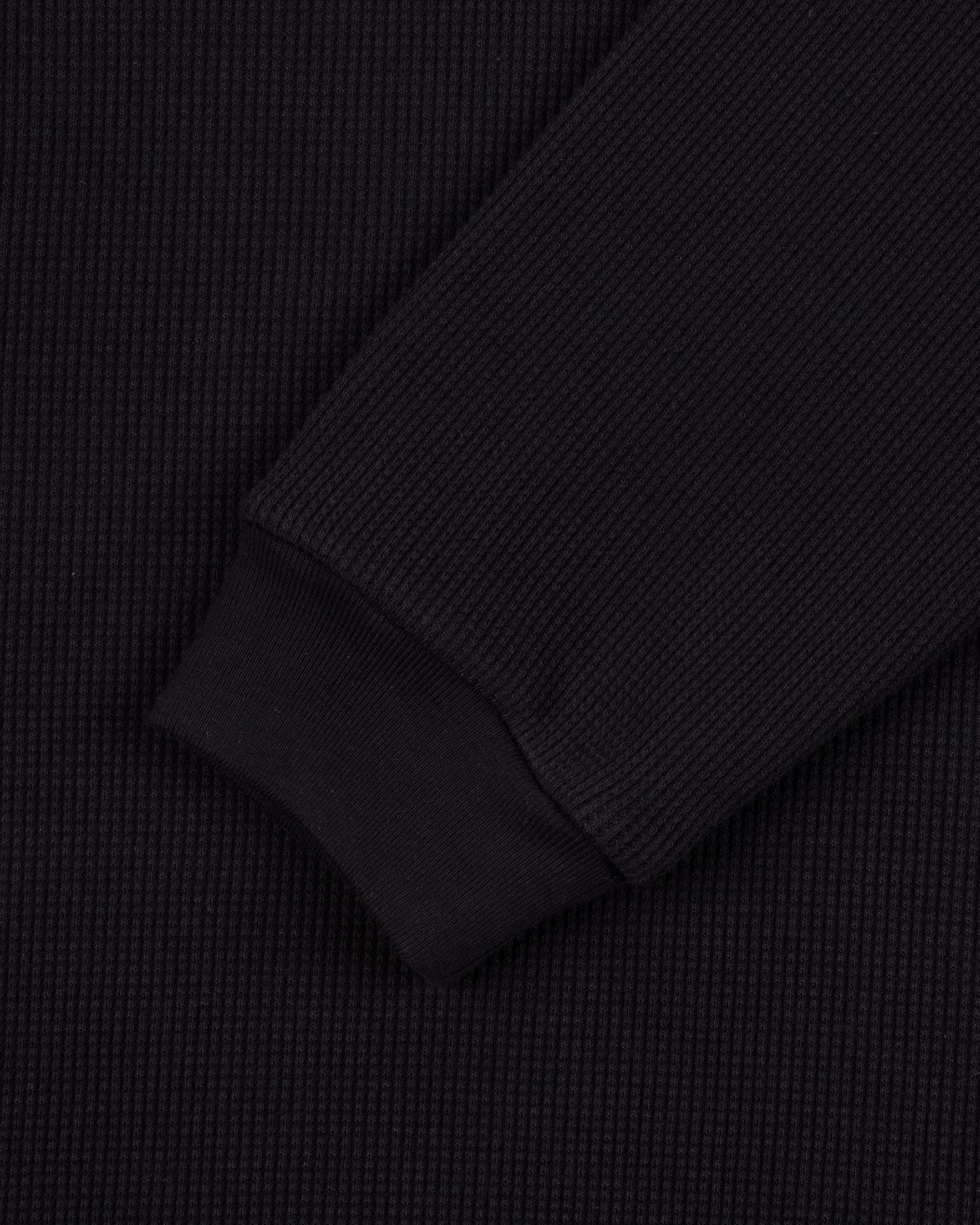 Longsleeve Waffle Nera