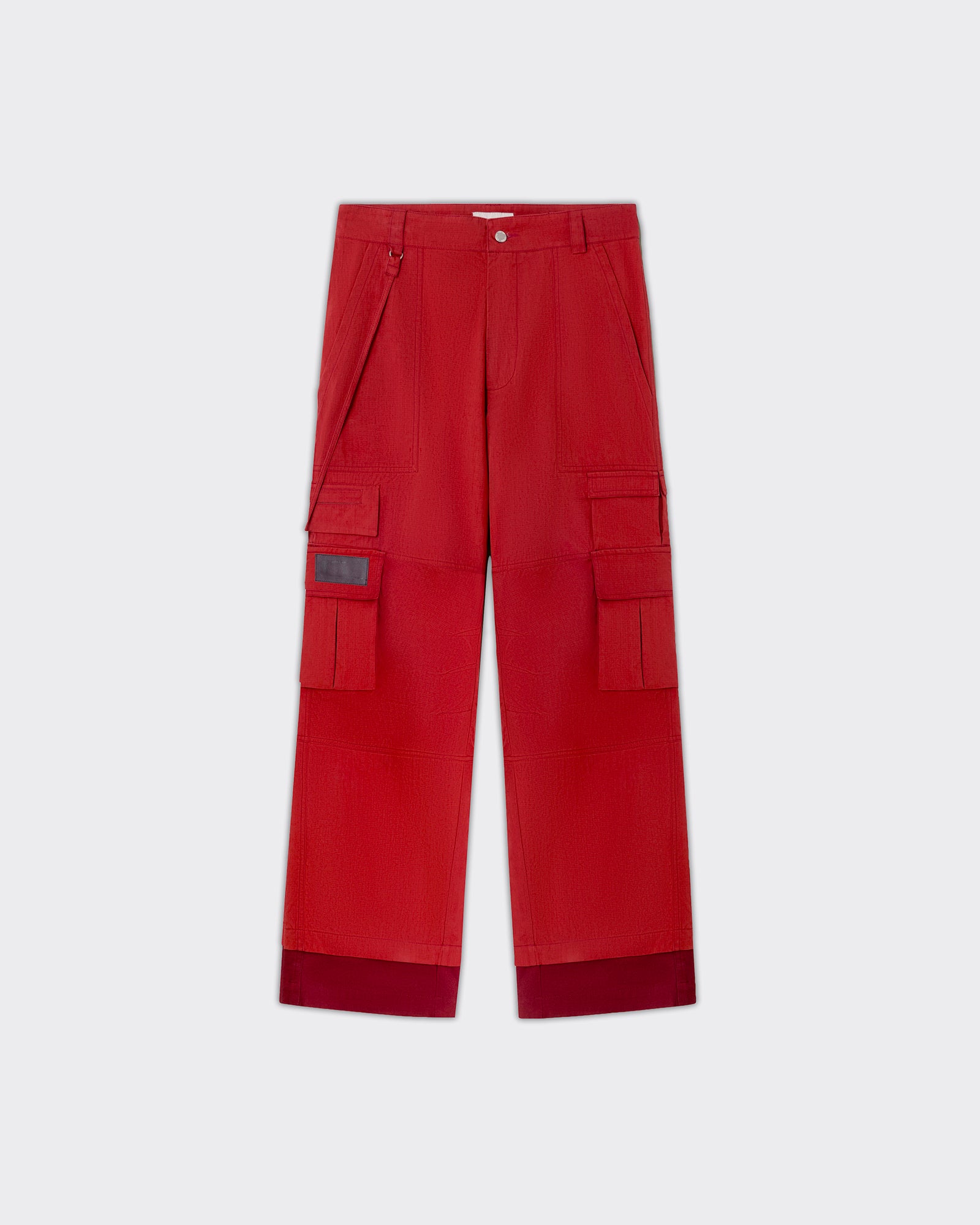 Pantalone Cobalt Cargo Faded Rosso