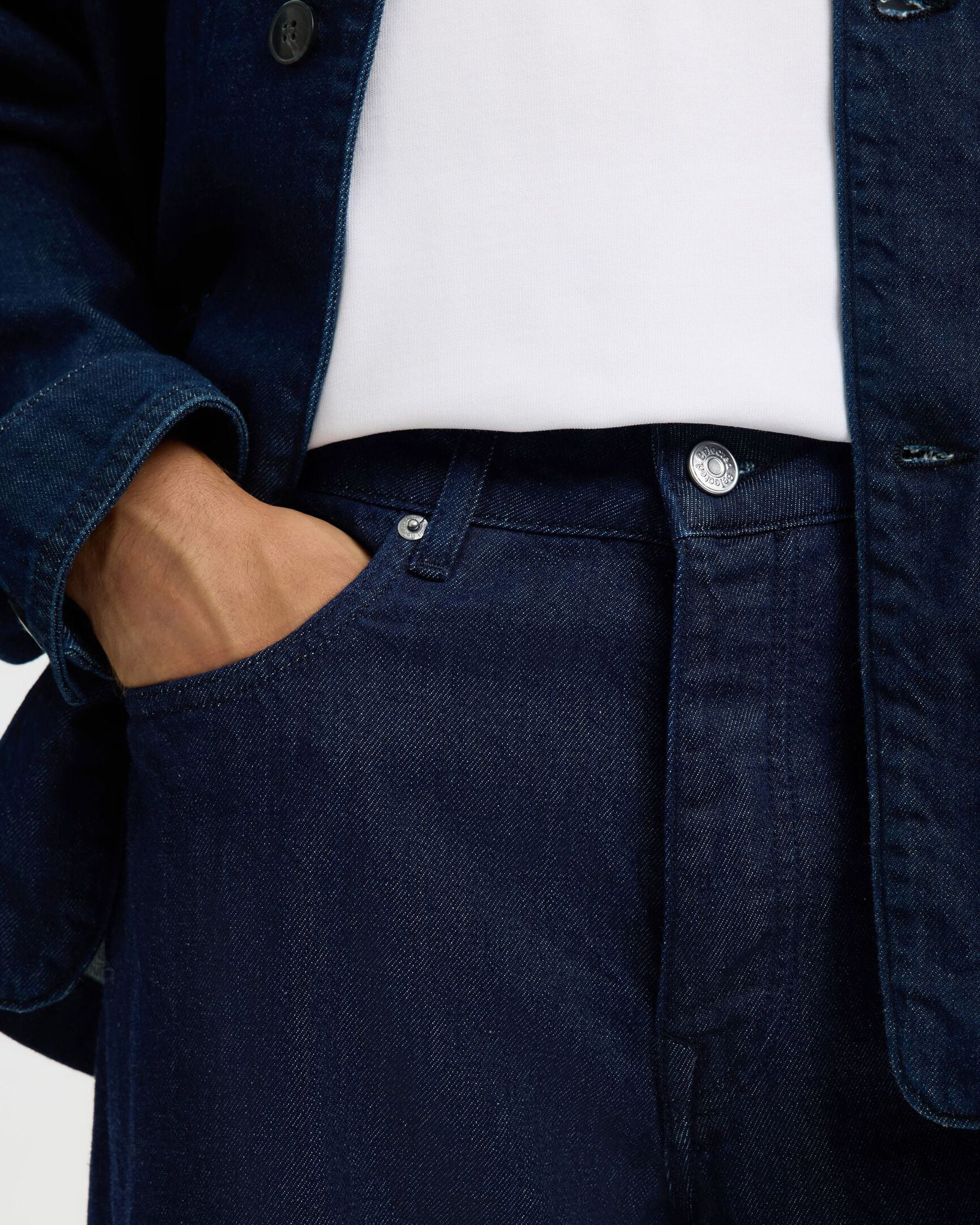 Jeans Wide Fit Be Lando Rinse Denim Dark Blu