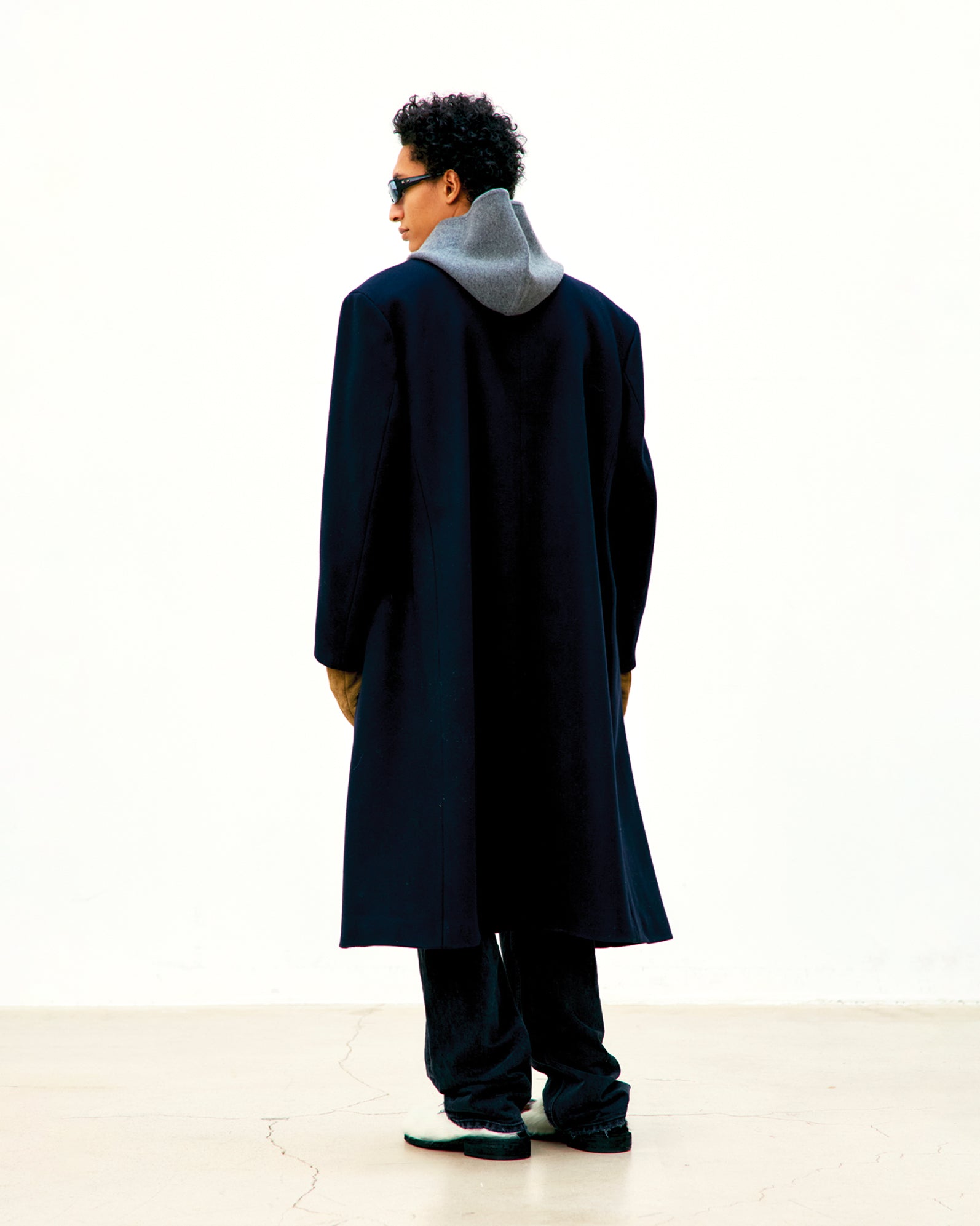 Cappotto Over-Fit Double Long Coat Nero