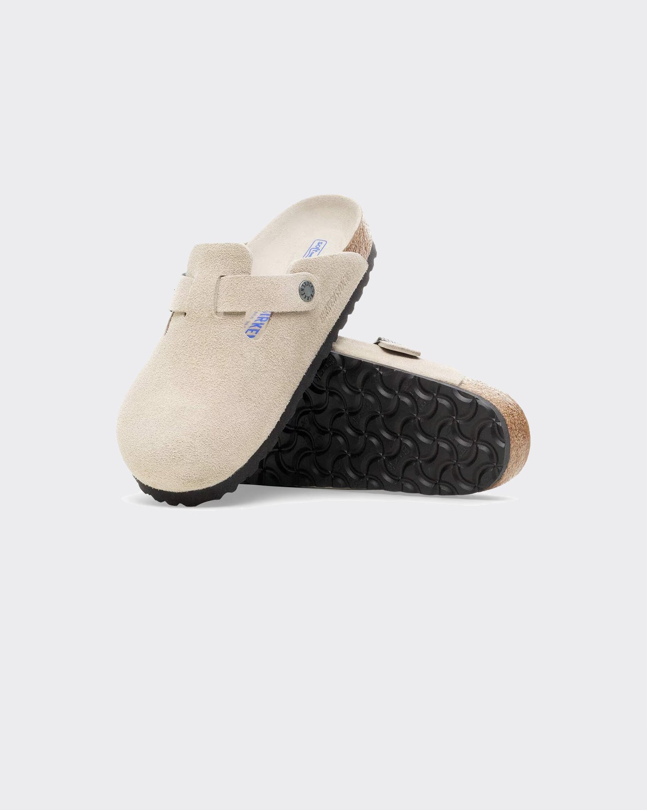 Boston Suede Leather Oyster Slippers