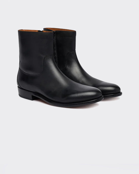 Stivaletti Owen Leather Zip Neri