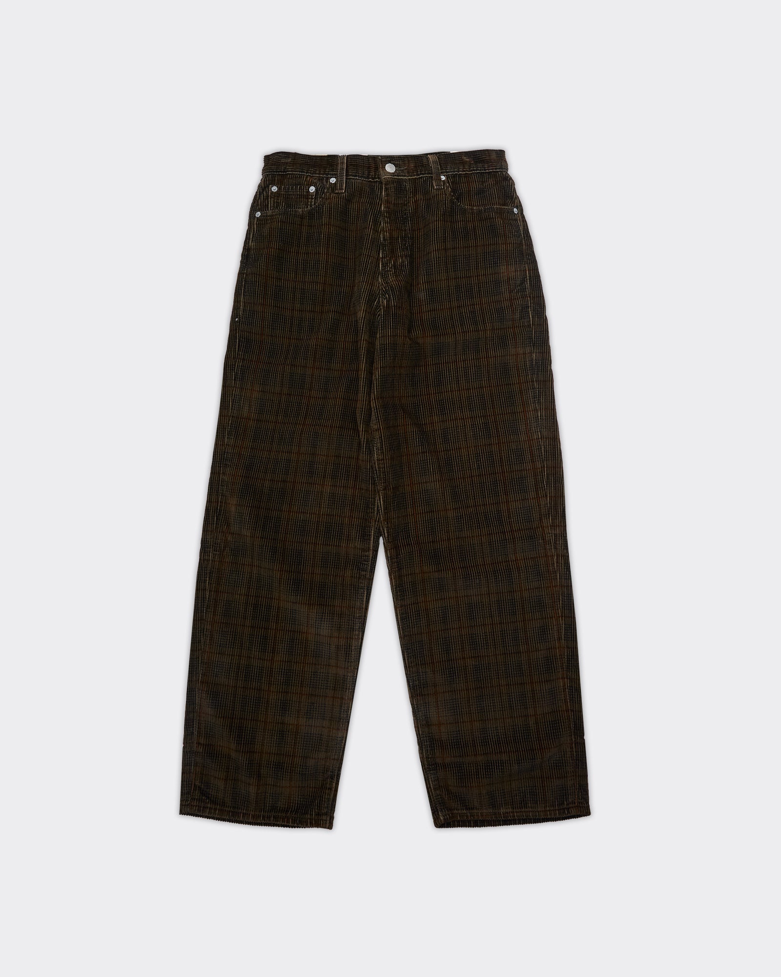 578 Baggy Cord Ennis Plaid Trousers