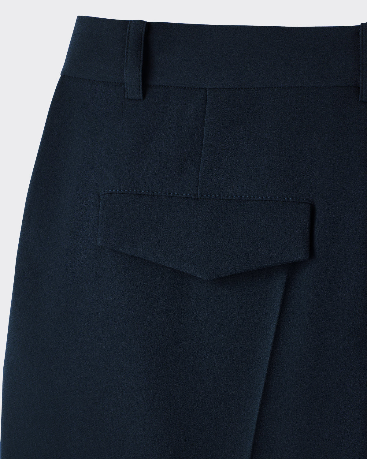 Pantalone Suit Fluid Tuck Dark Navy