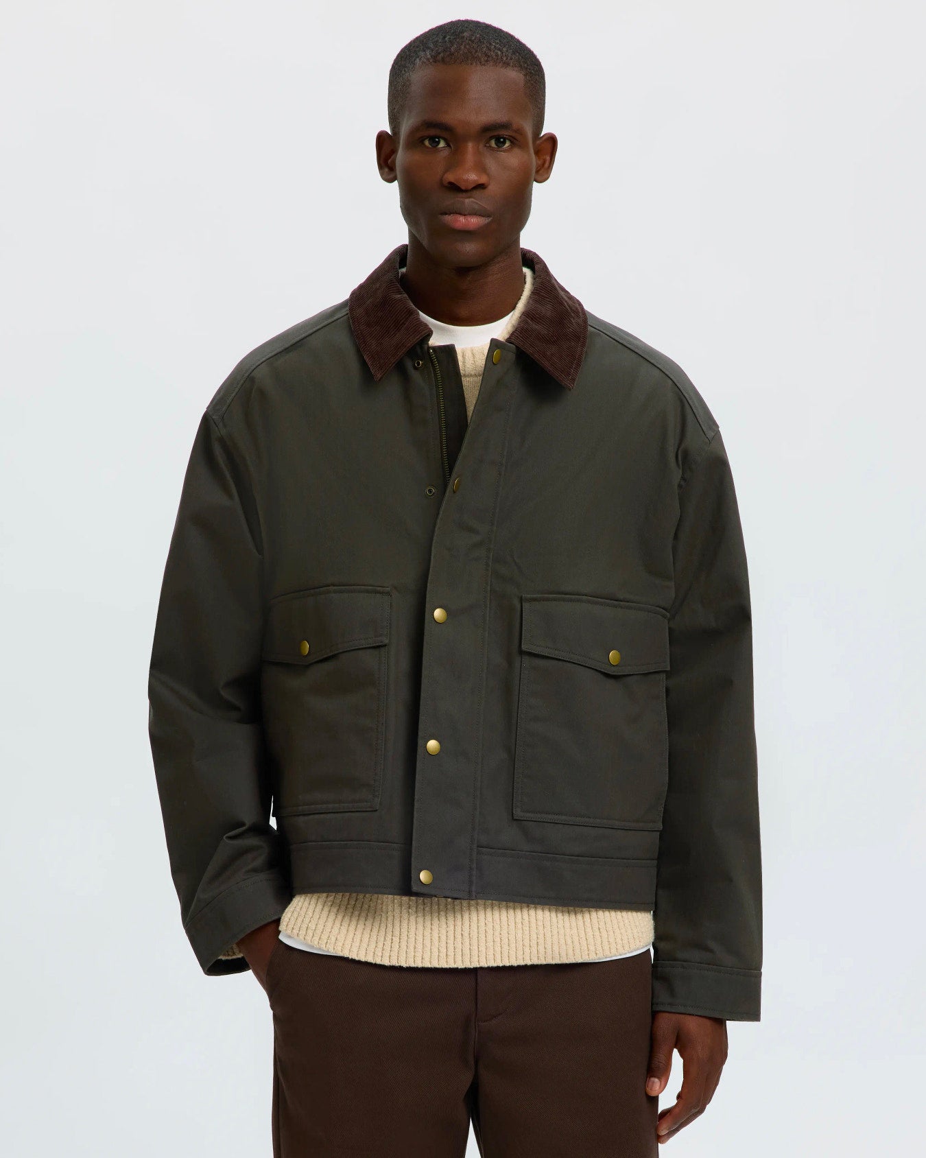 Giacca Montana Waxed Cotton Peat