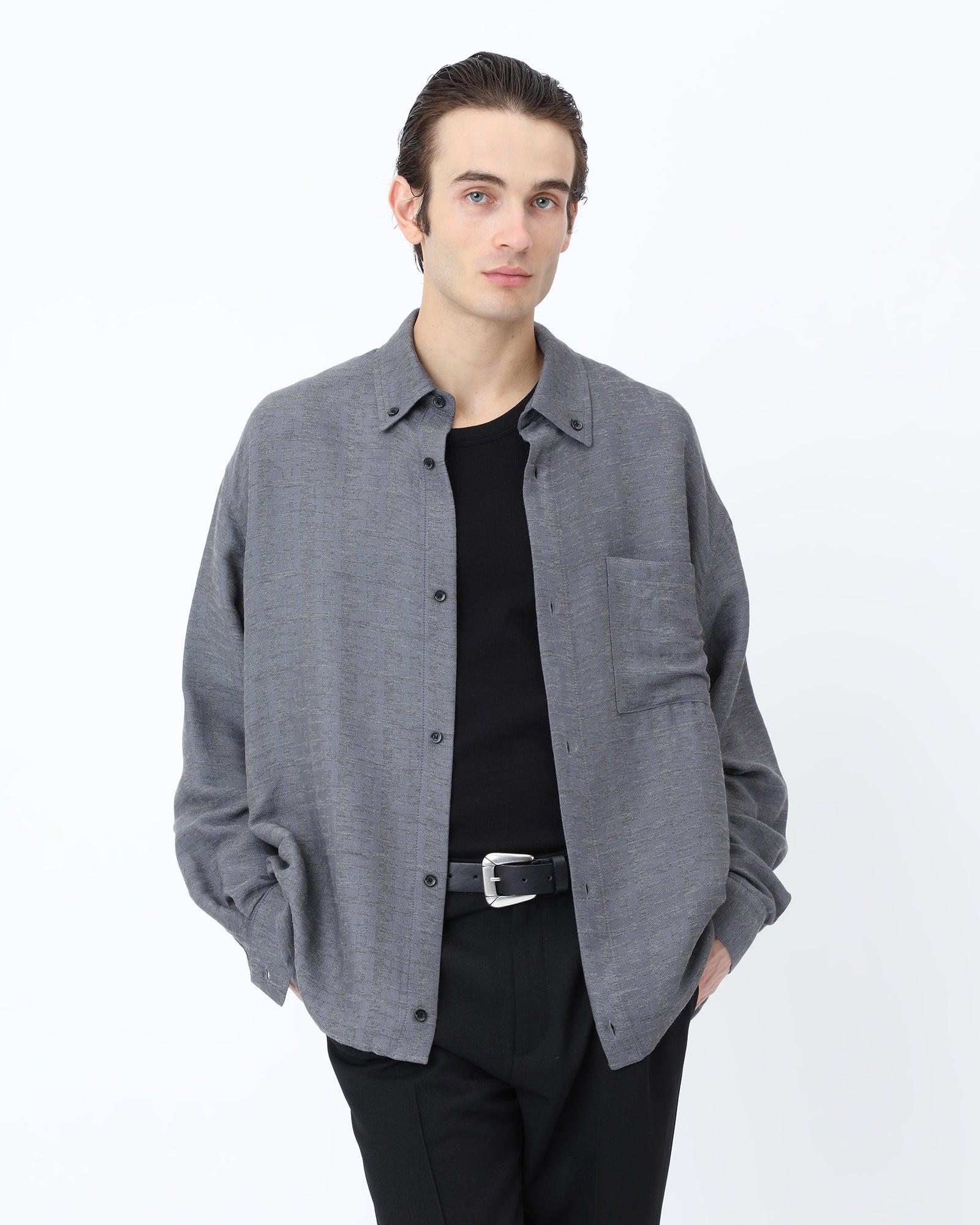 Camicia Maza Granite Gray