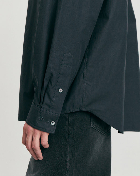 Camicia Cotton Washed Nera