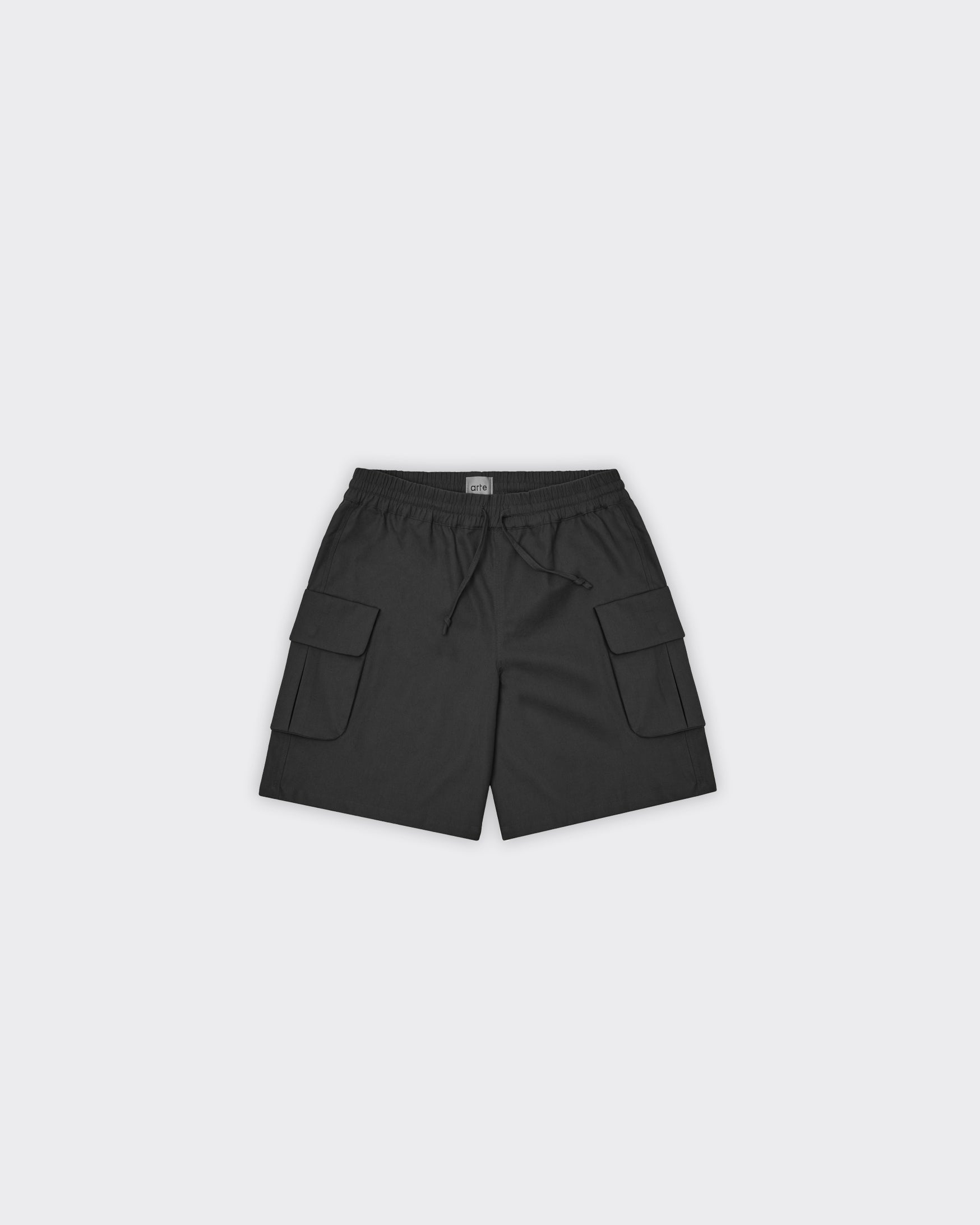 Shorts Linen Cargo Neri