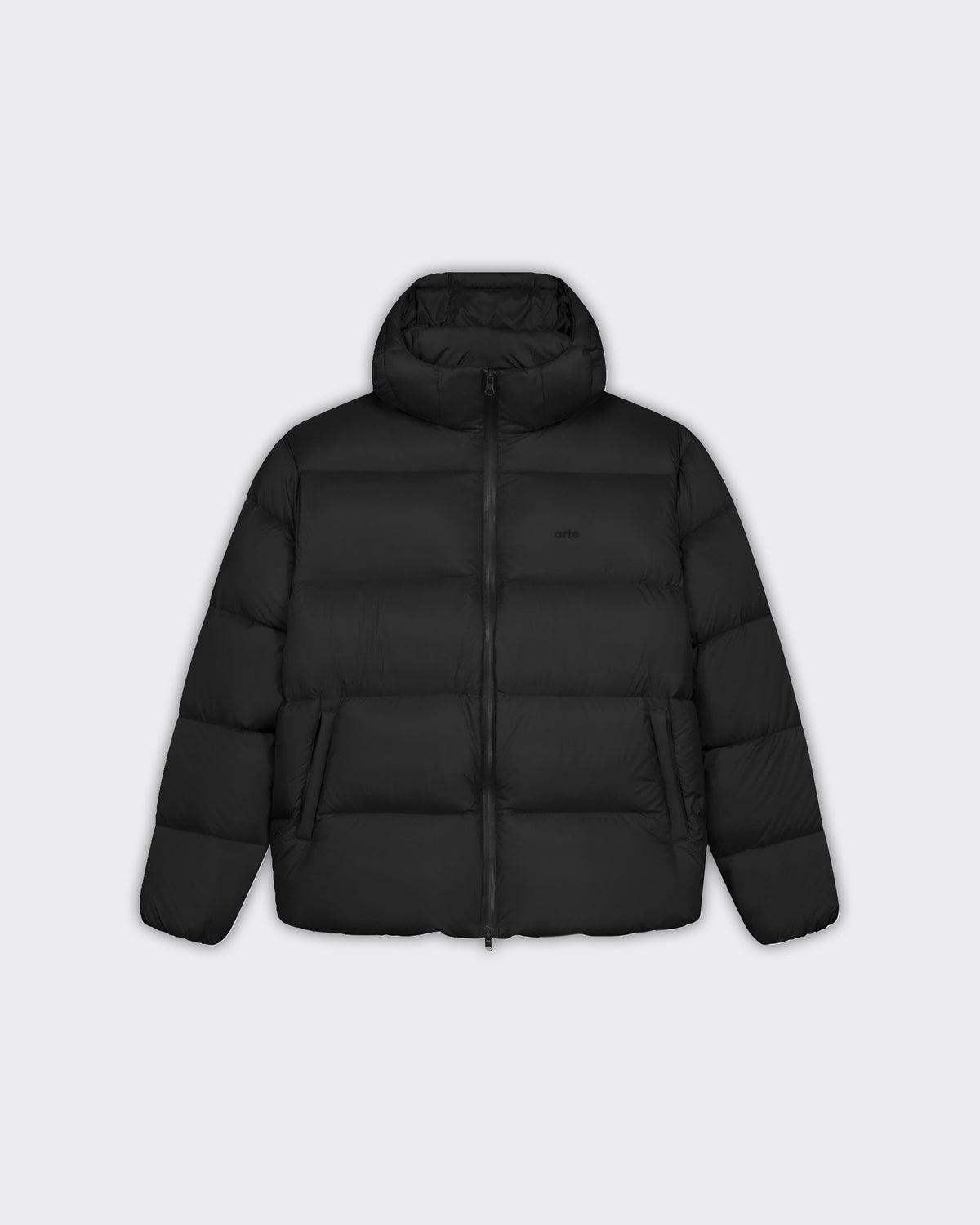 Giacca Ripstop Hooded Puffer Nera