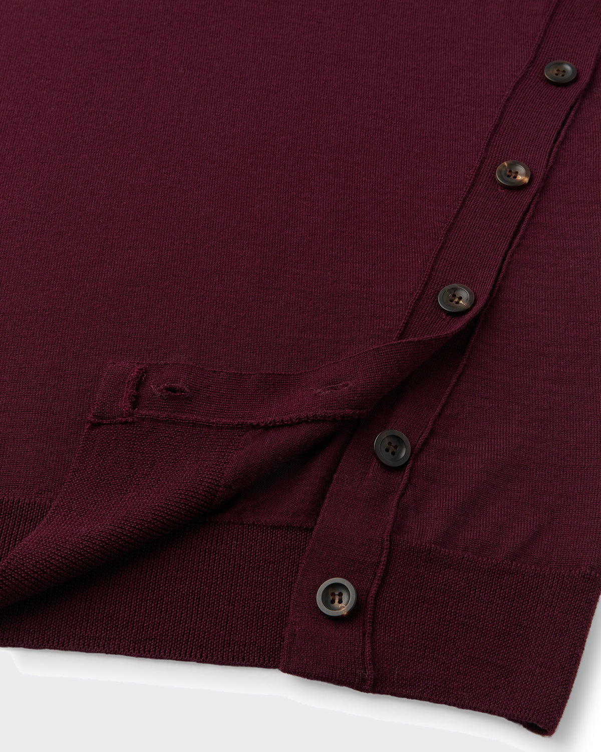 Knit Oblique Side Wine