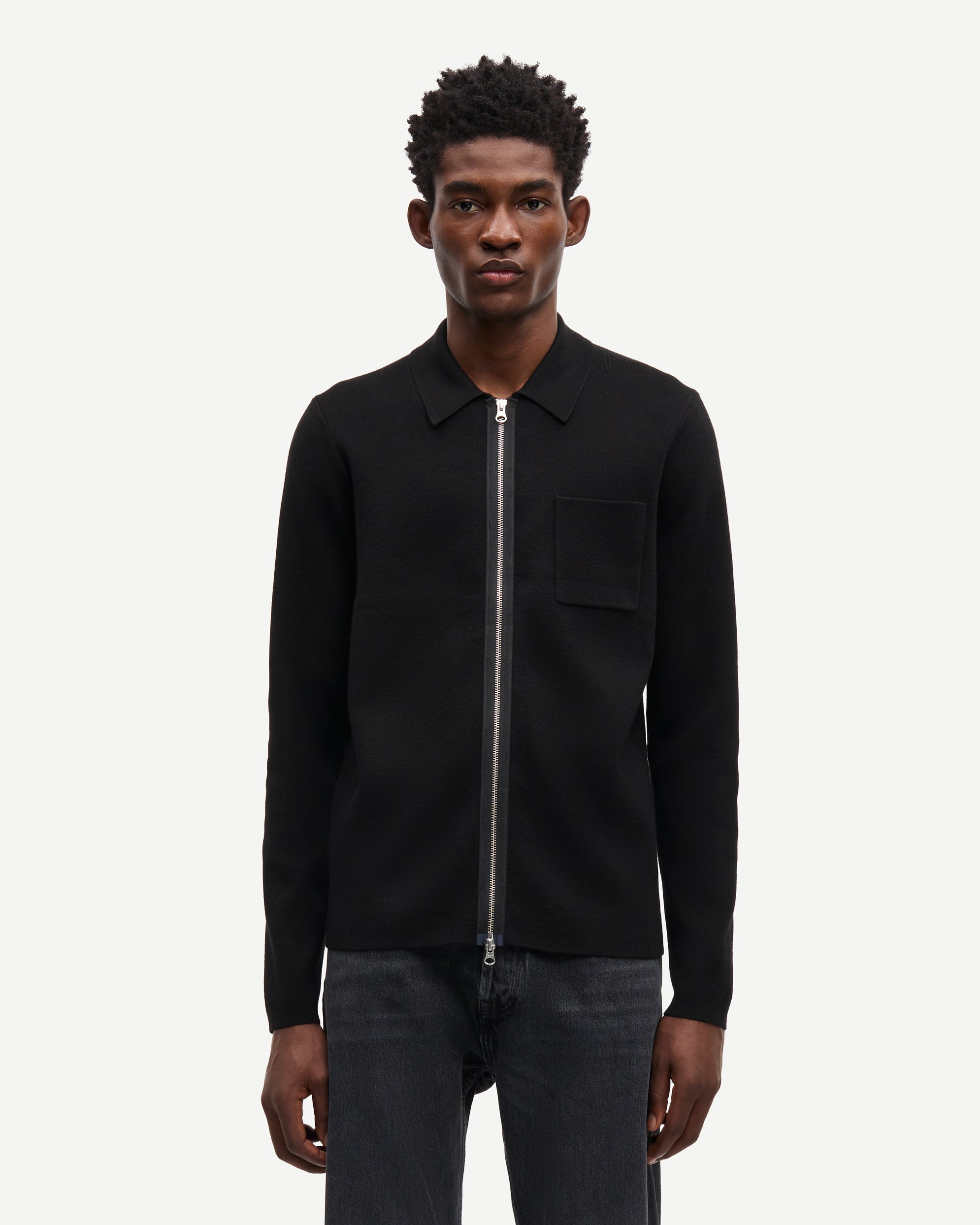 Polo Guna Full Zip Nera
