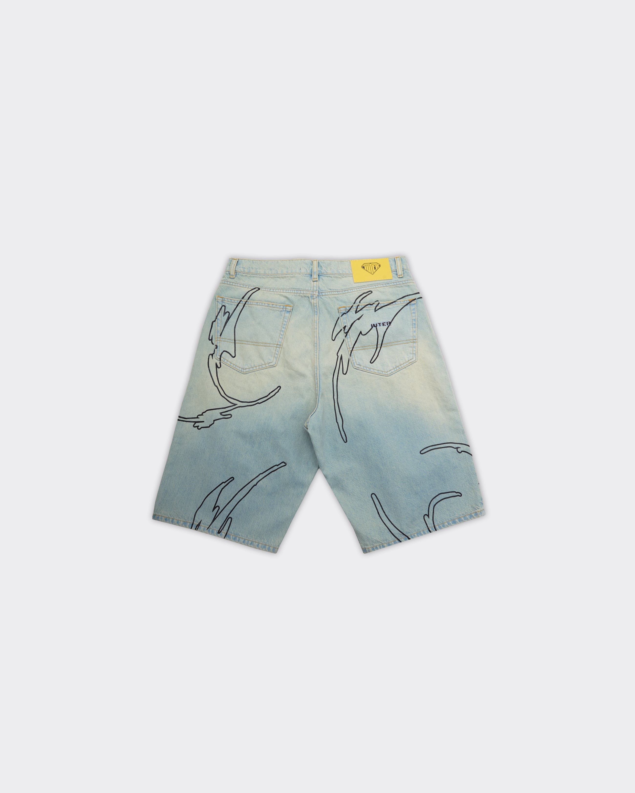 Shorts Denim Legacy Baggy Faded Blu