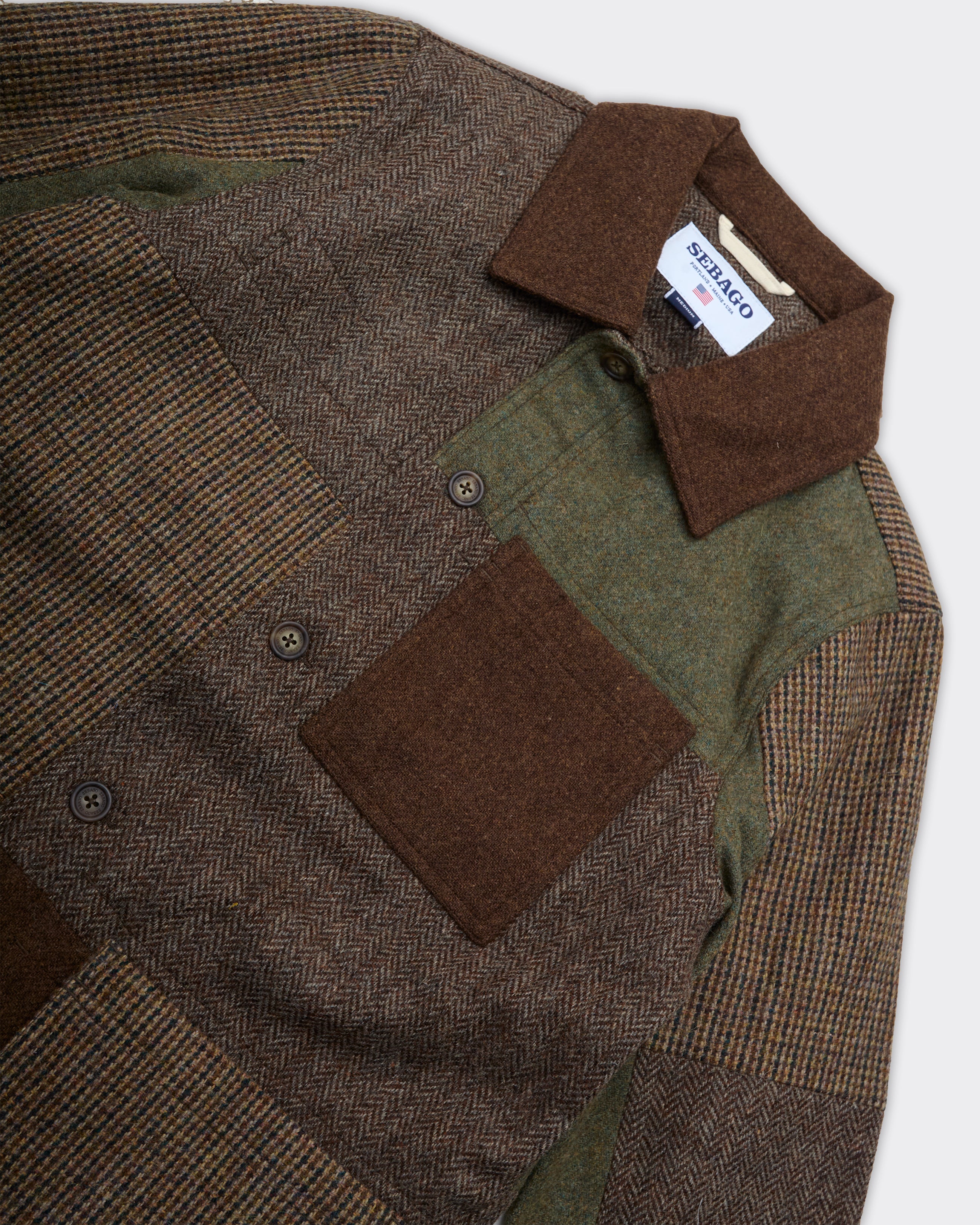 Giacca Dorr Patchwork Brown Multicolor