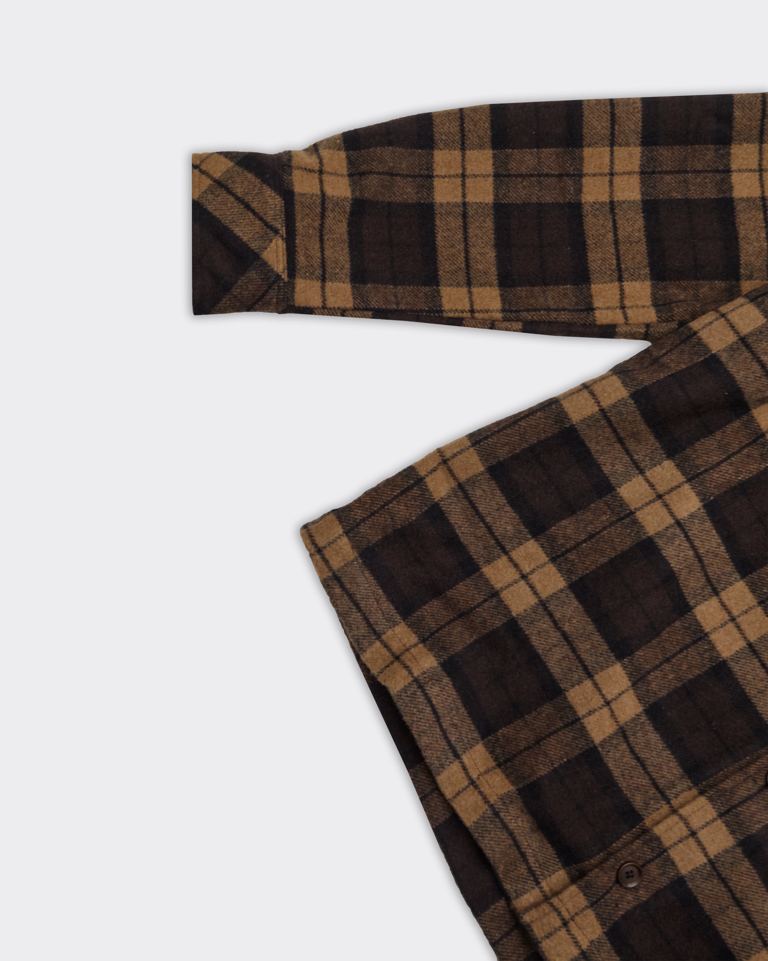 Camicia Overshirt Sacastor Check Marrone/Nera