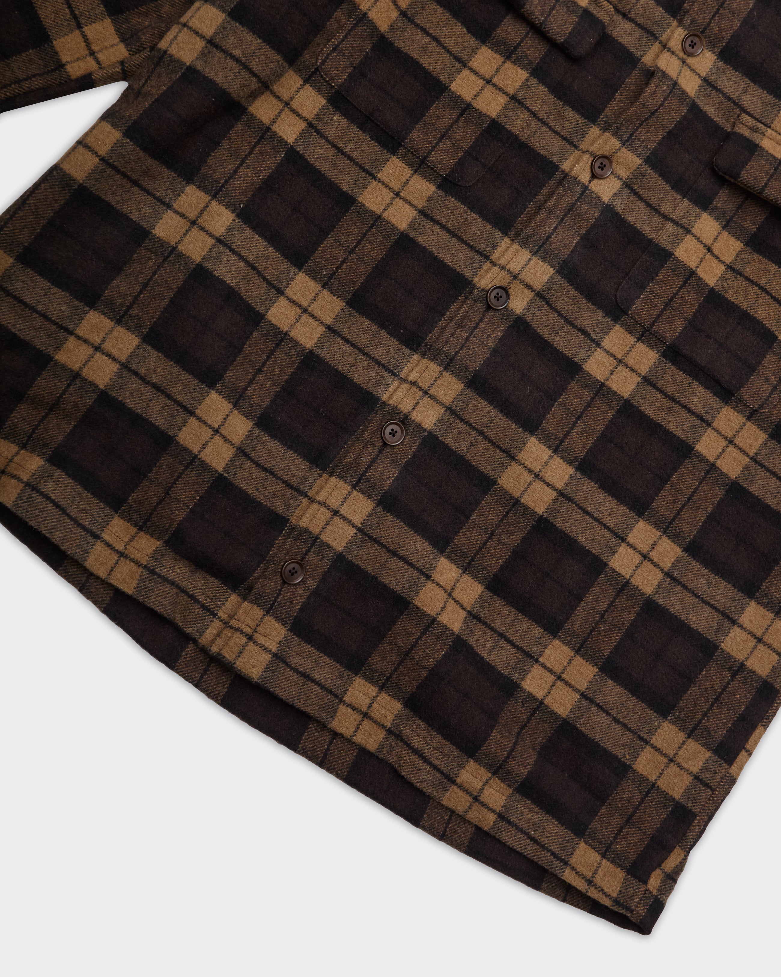 Camicia Overshirt Sacastor Check Marrone/Nera