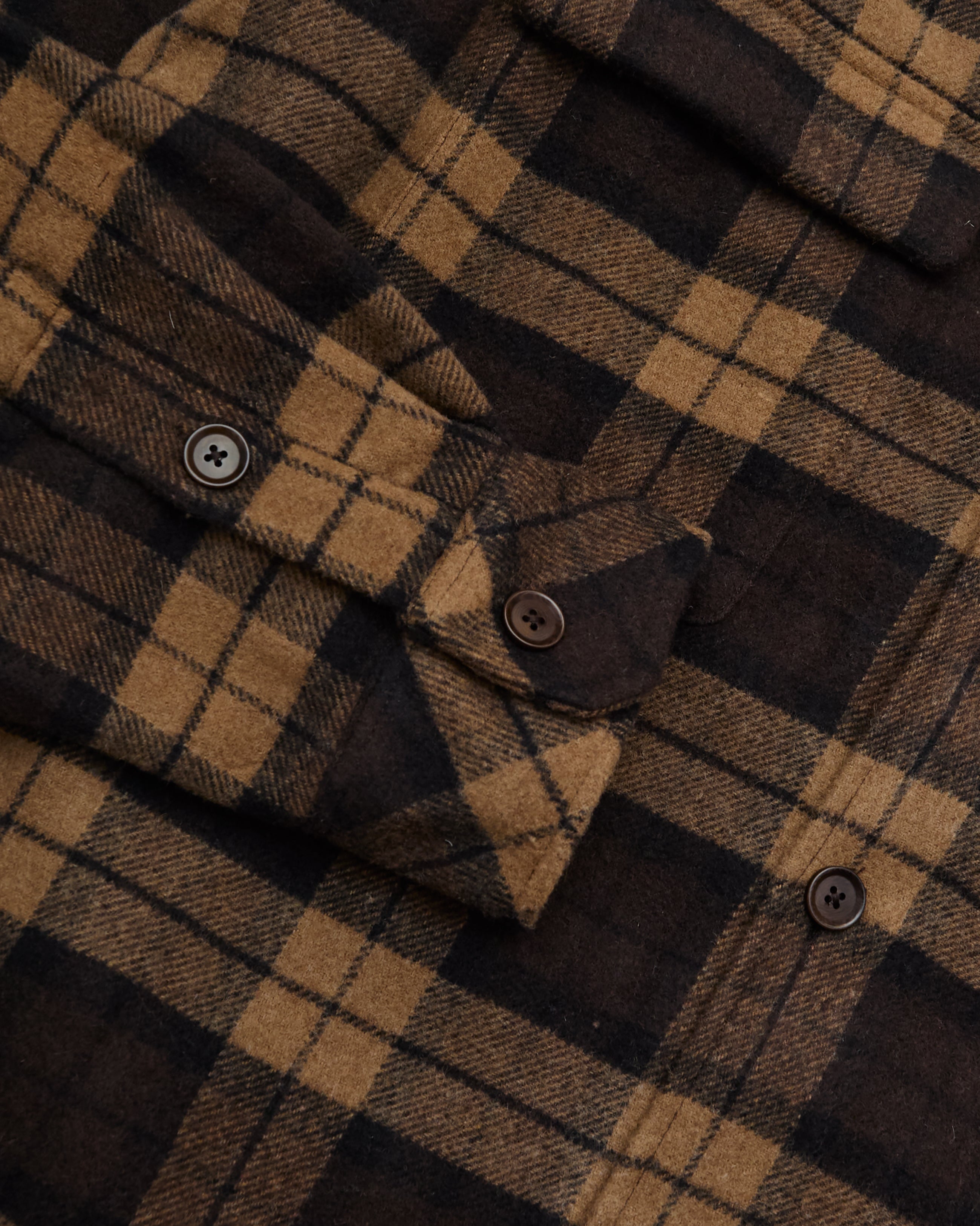 Camicia Overshirt Sacastor Check Marrone/Nera