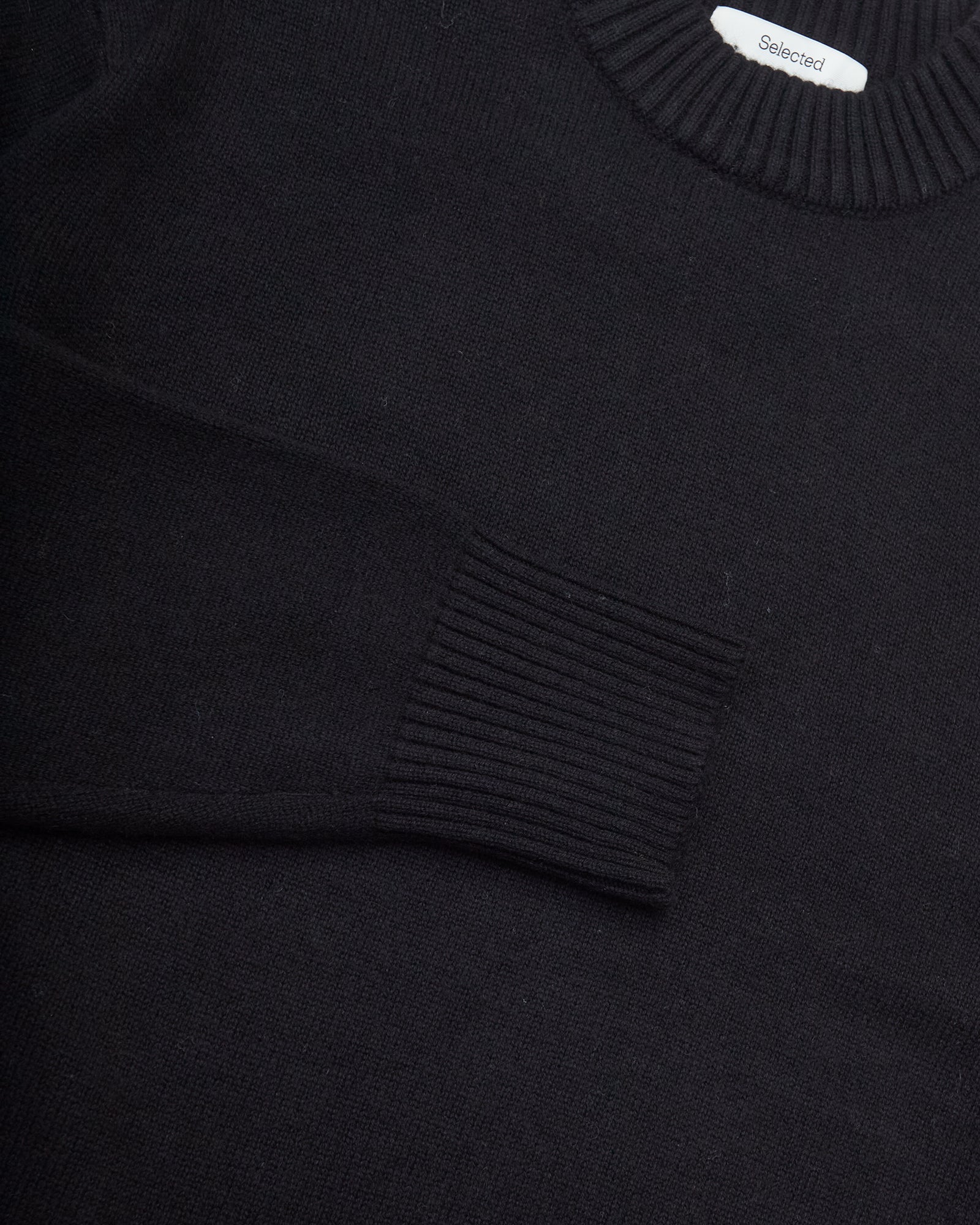 Crewneck Knit Calle Relaxed Cashmere Blend Nero