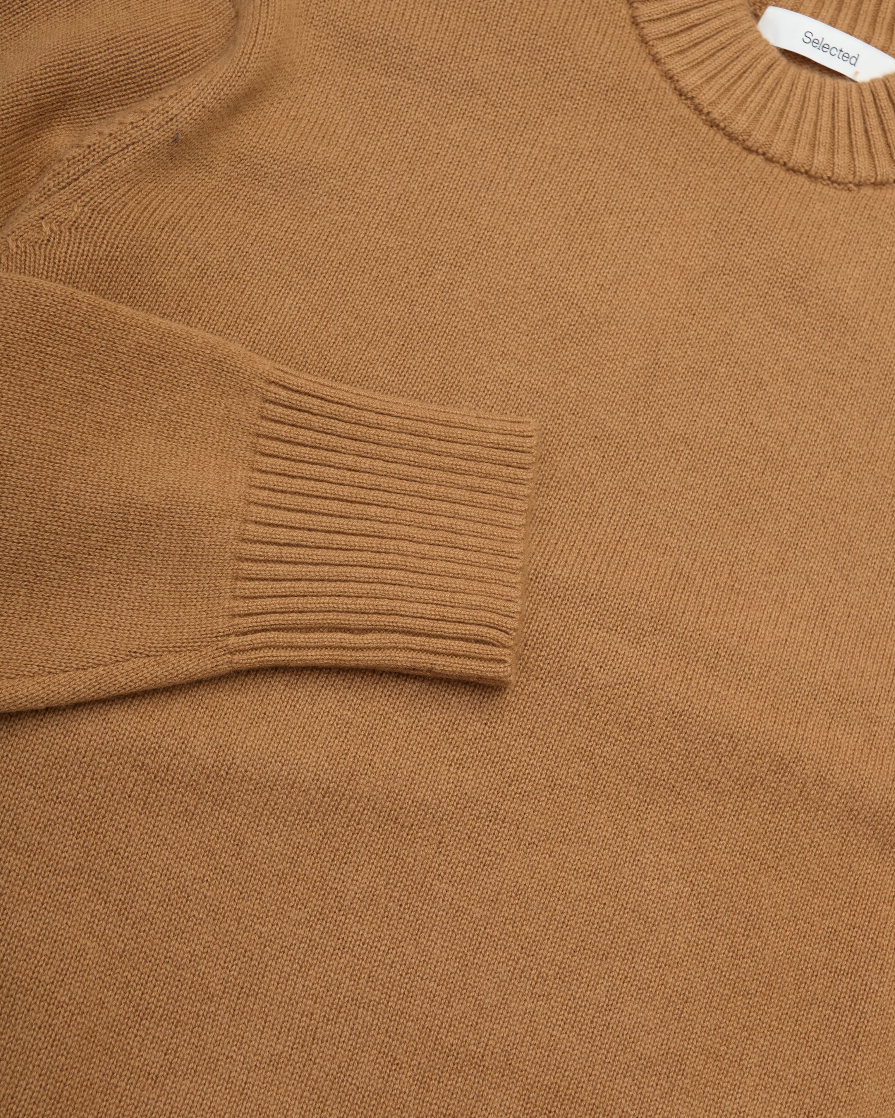 Crewneck Knit Calle Relaxed Cashmere Blend Chipmunk
