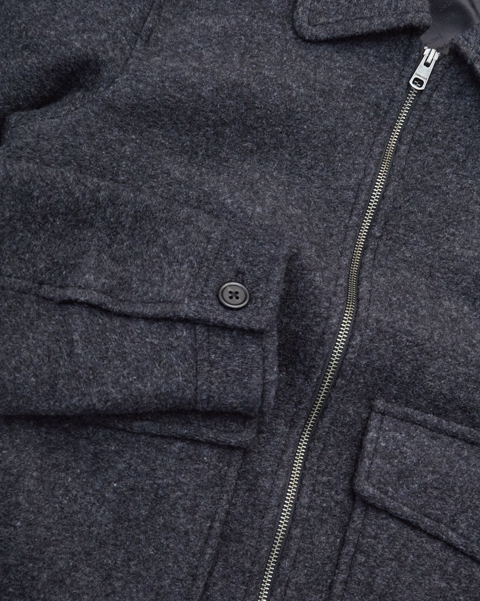 Giacca Jakob Wool Blend Grey Melange