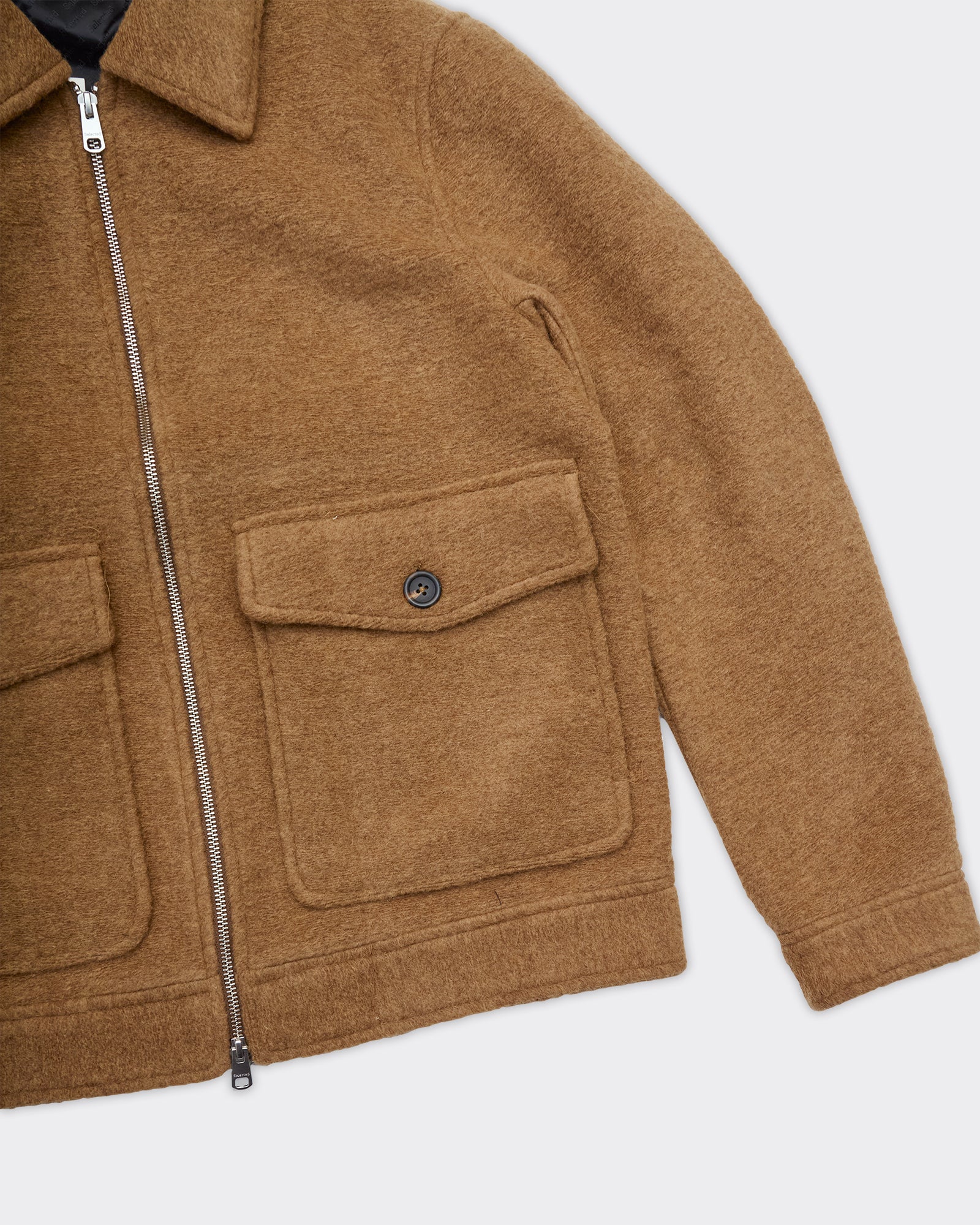 Giacca Jakob Wool Blend Chipmunk