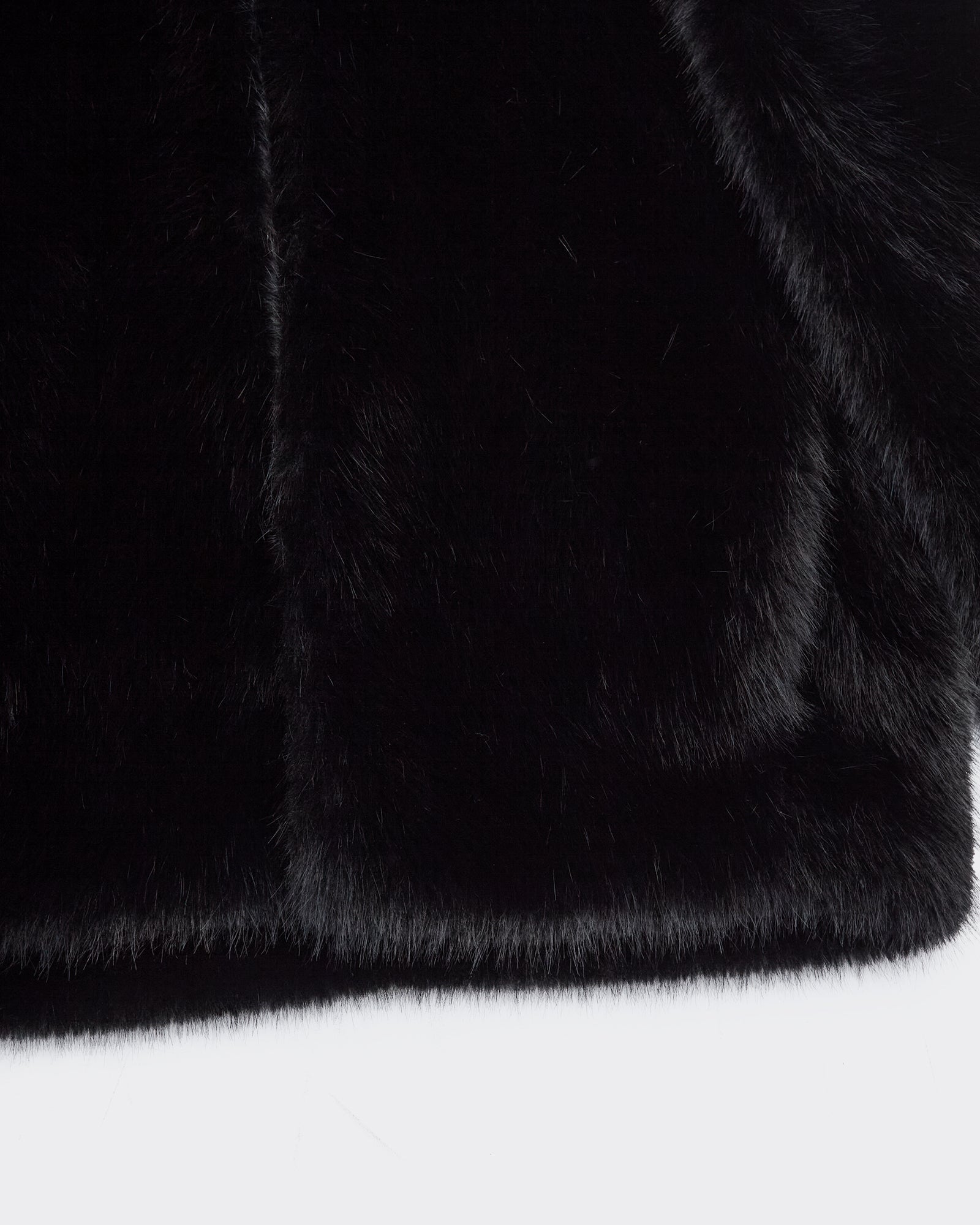 Faux Fur Relaxed Blouson Nera