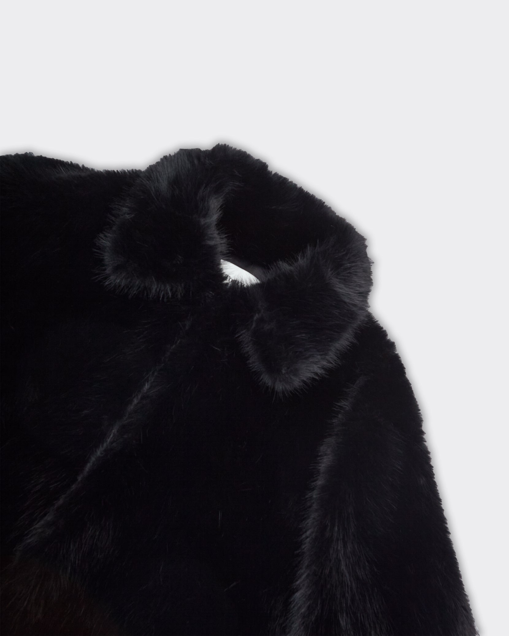 Faux Fur Relaxed Blouson Nera