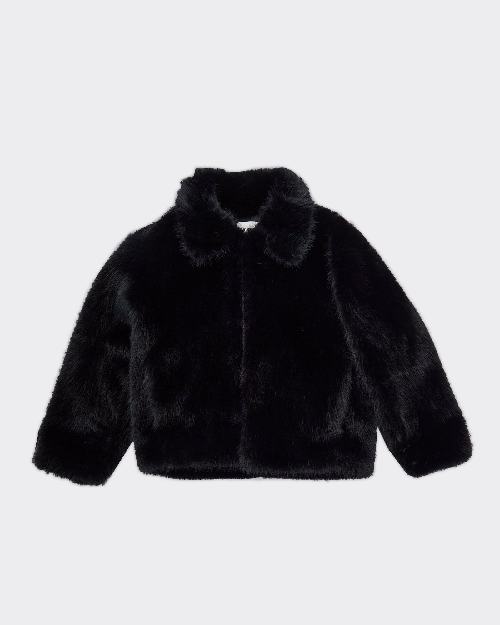 Faux Fur Relaxed Blouson Nera