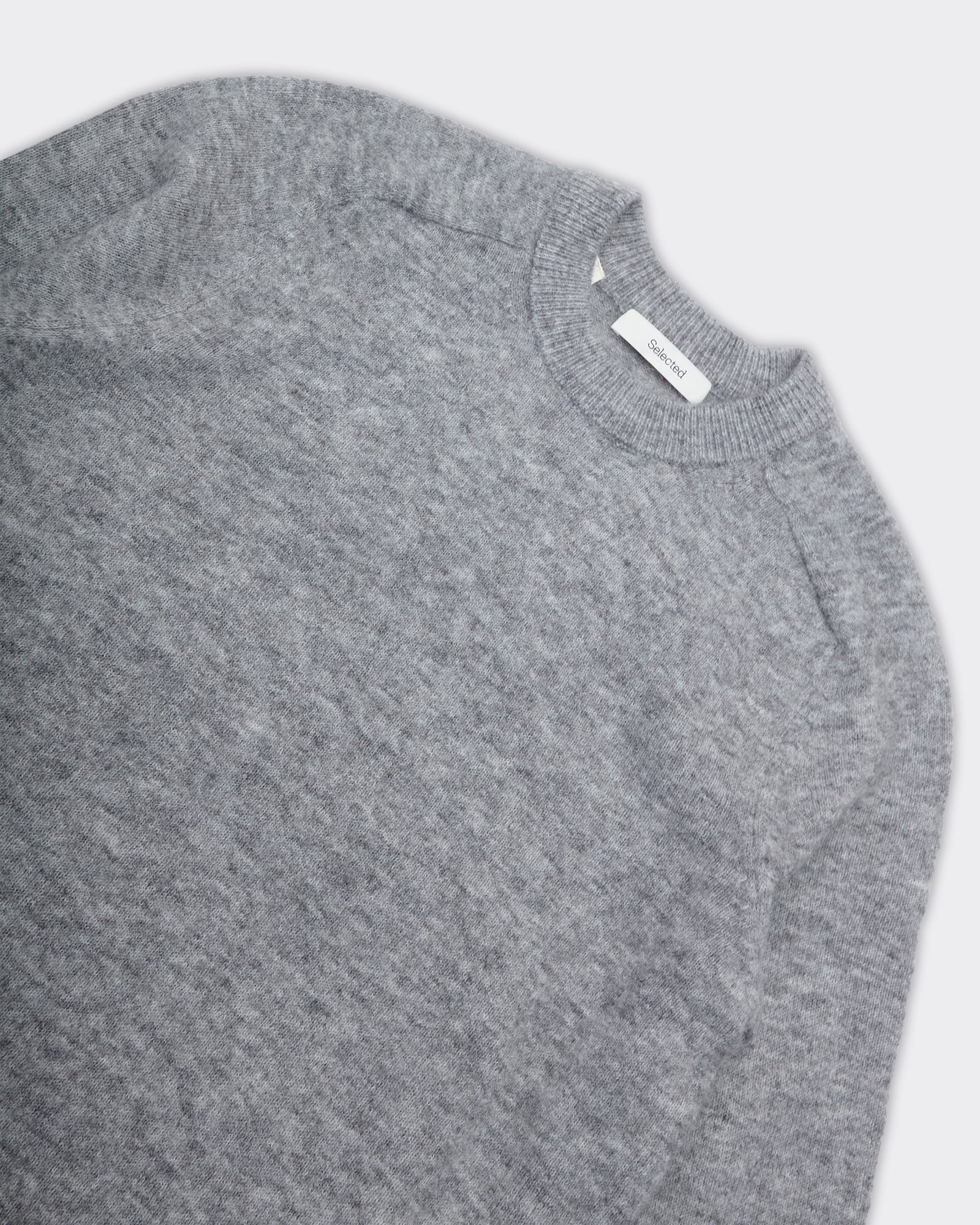 Maglione Knit Rai Light Grey Melange