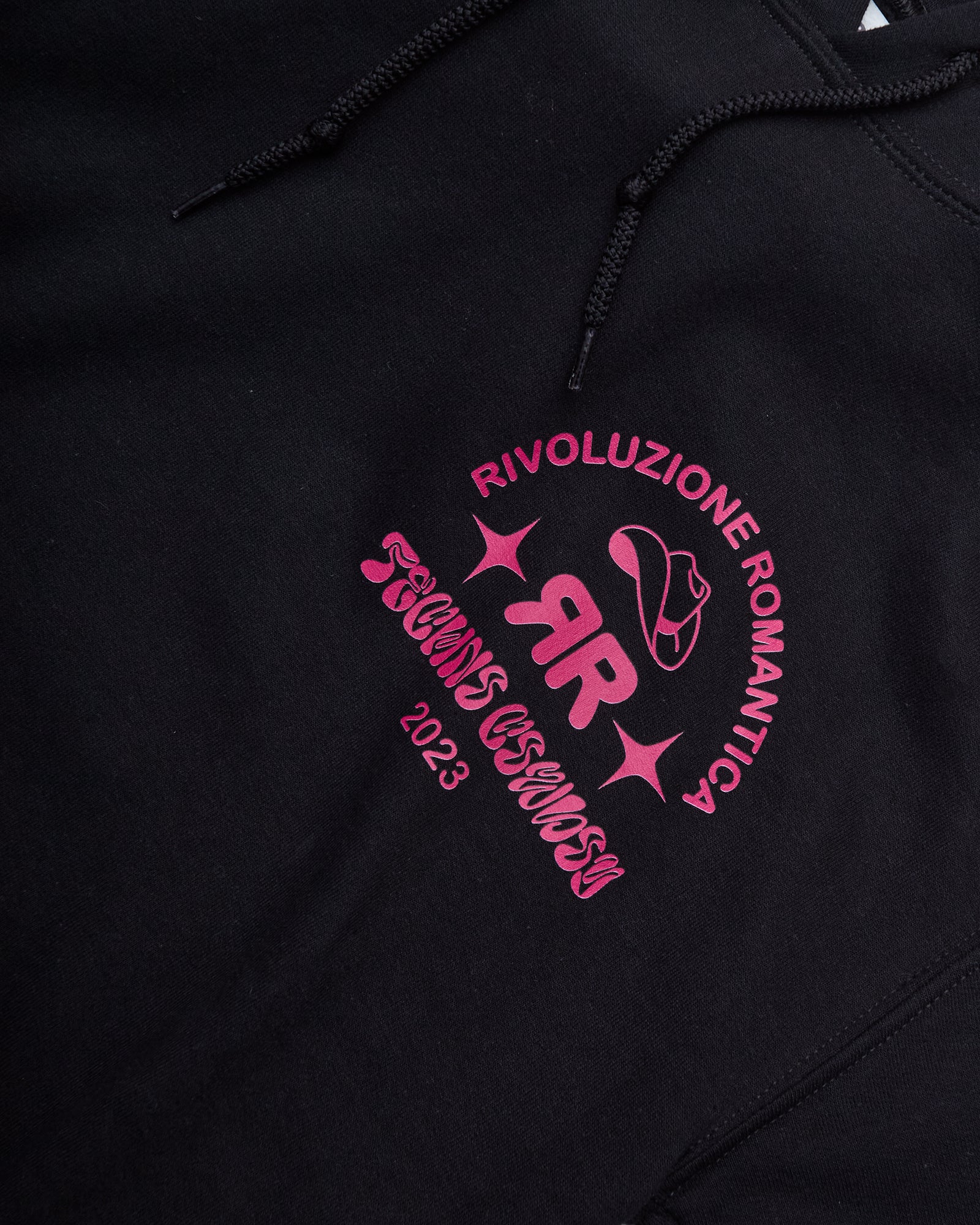 Felpa Con Cappuccio Techno Nera