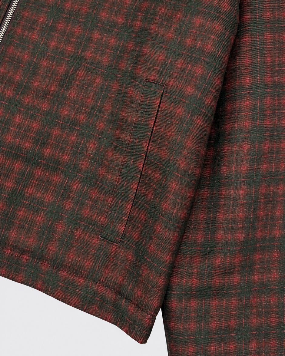 Giacca Zip Up Slim Shirt Egadi Check